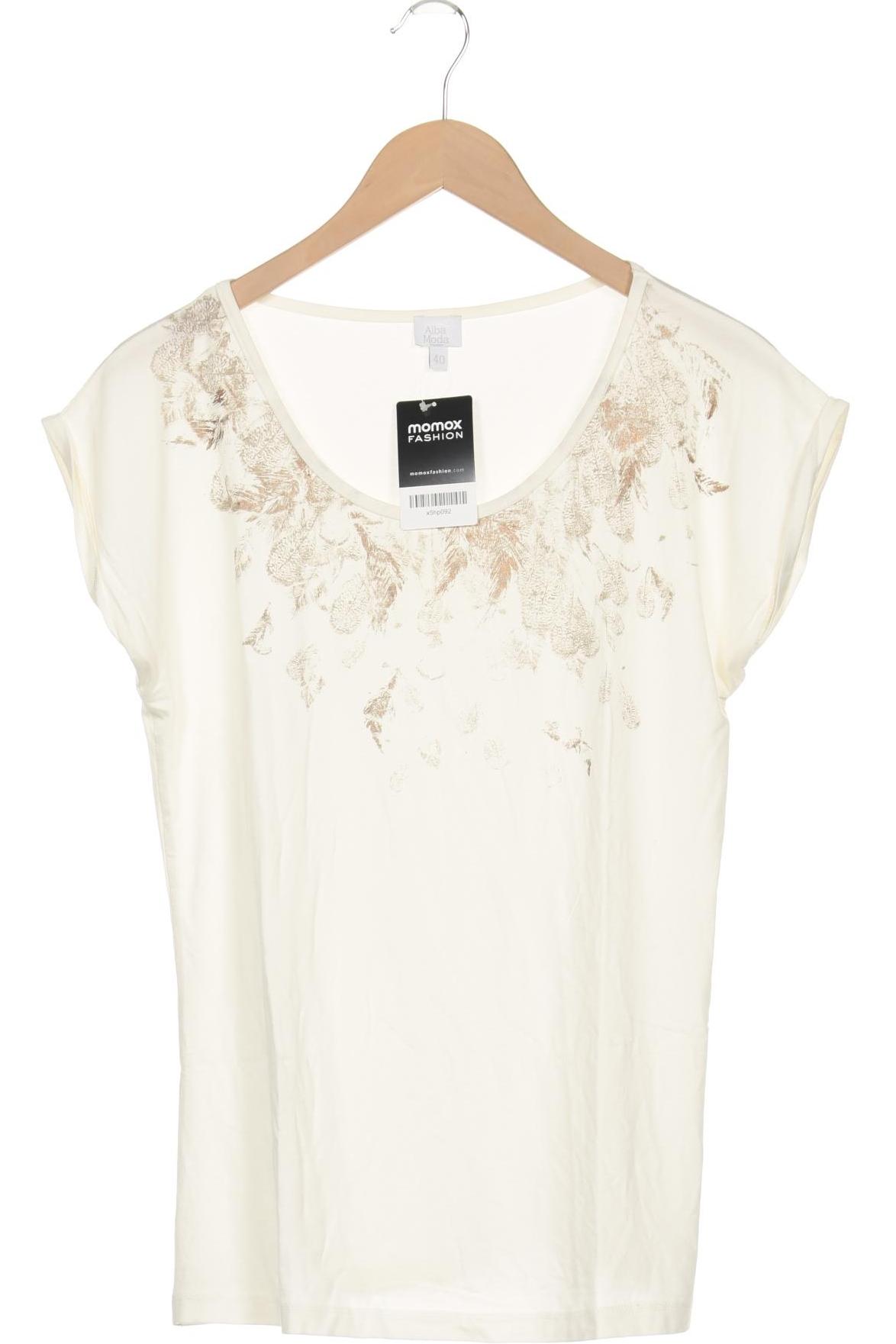 

Alba Moda Damen T-Shirt, cremeweiß, Gr. 40