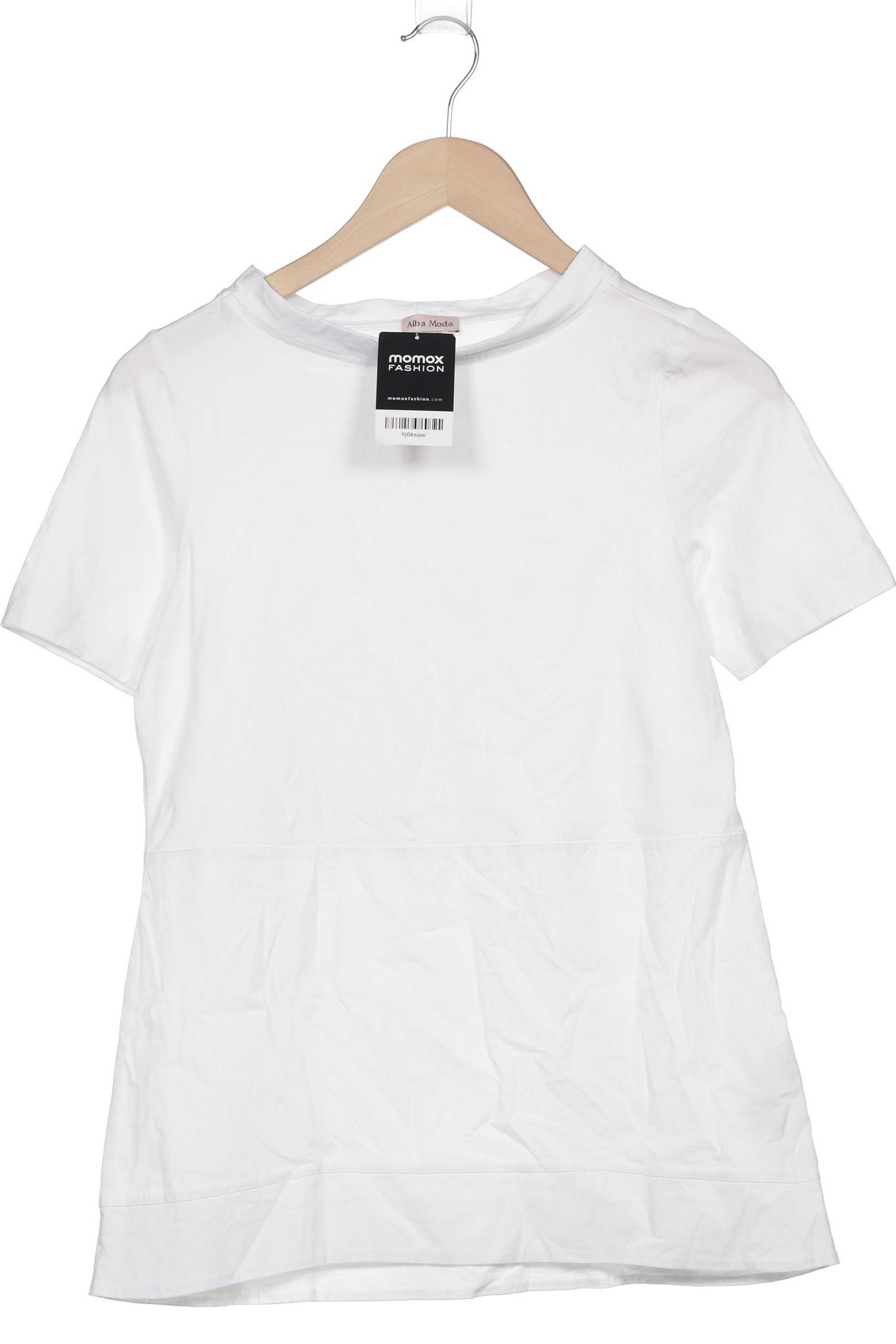 

Alba Moda Damen T-Shirt, weiß, Gr. 34