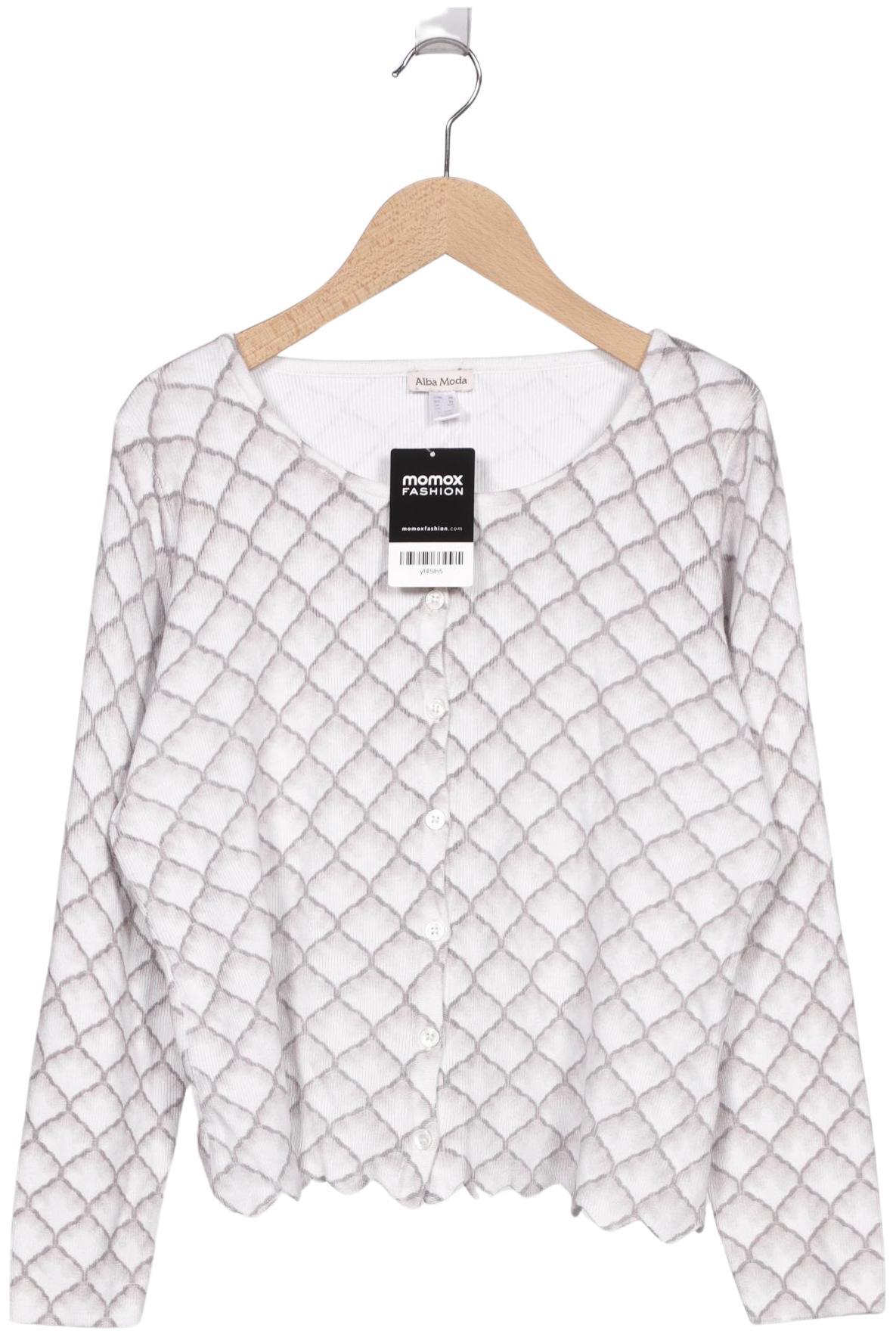 

Alba Moda Damen Strickjacke, weiß, Gr. 36