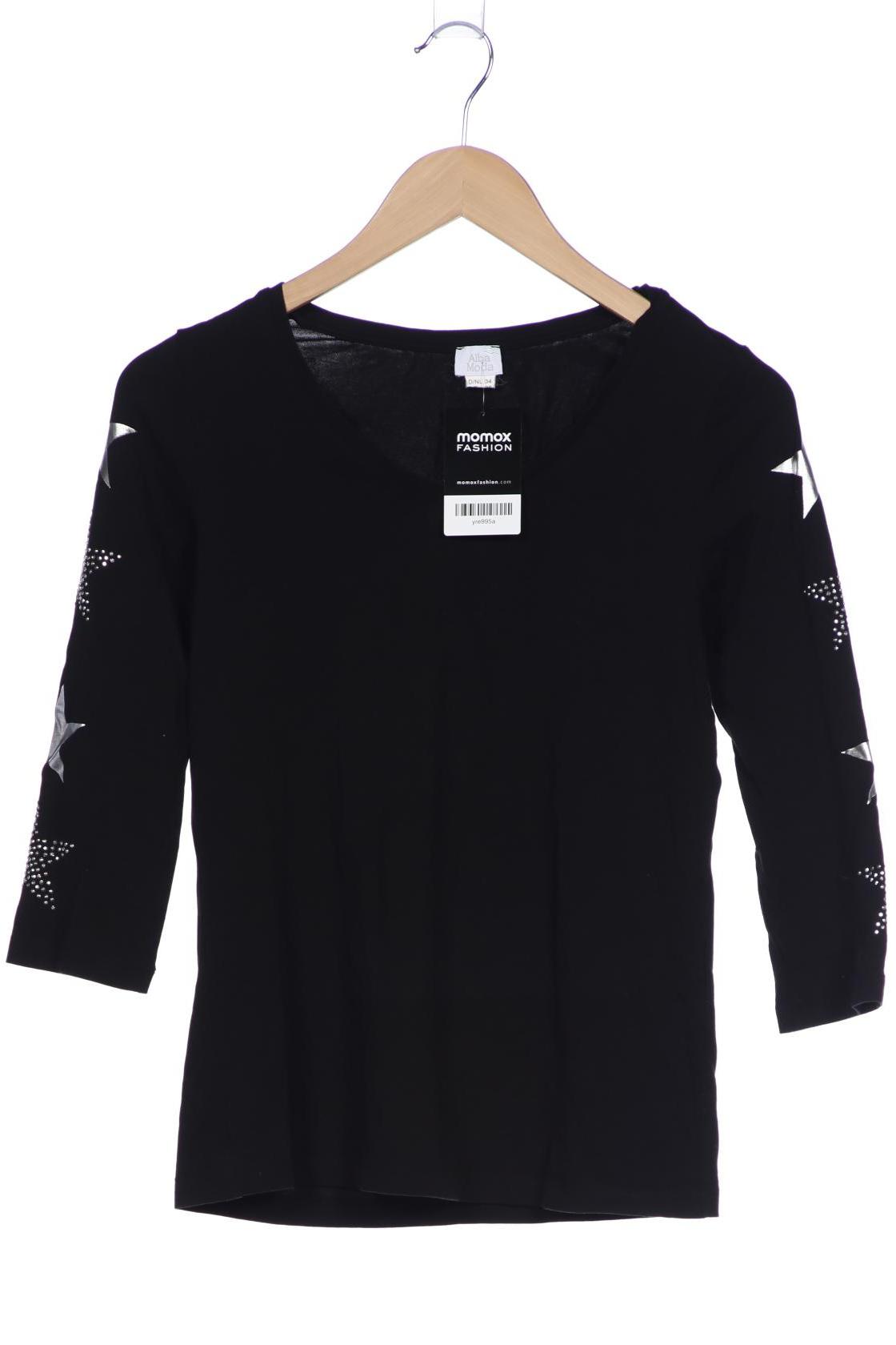 

Alba Moda Damen Langarmshirt, schwarz, Gr. 34