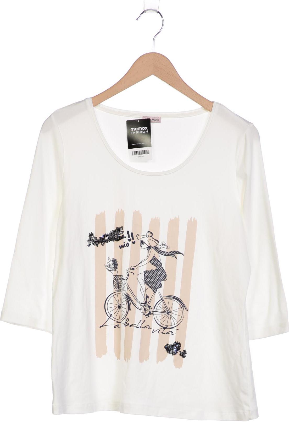 

Alba Moda Damen Langarmshirt, weiß, Gr. 44