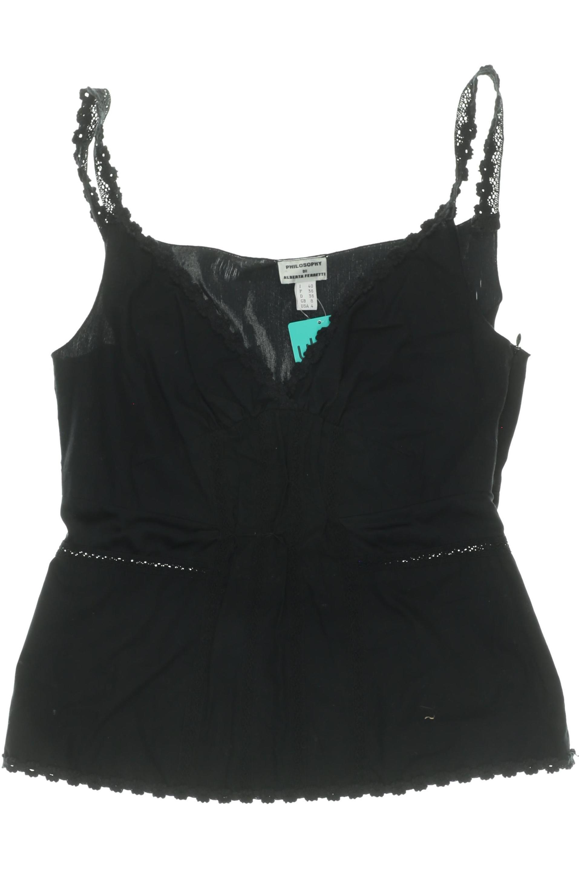 

Alberta Ferretti Damen Top, schwarz, Gr. 36