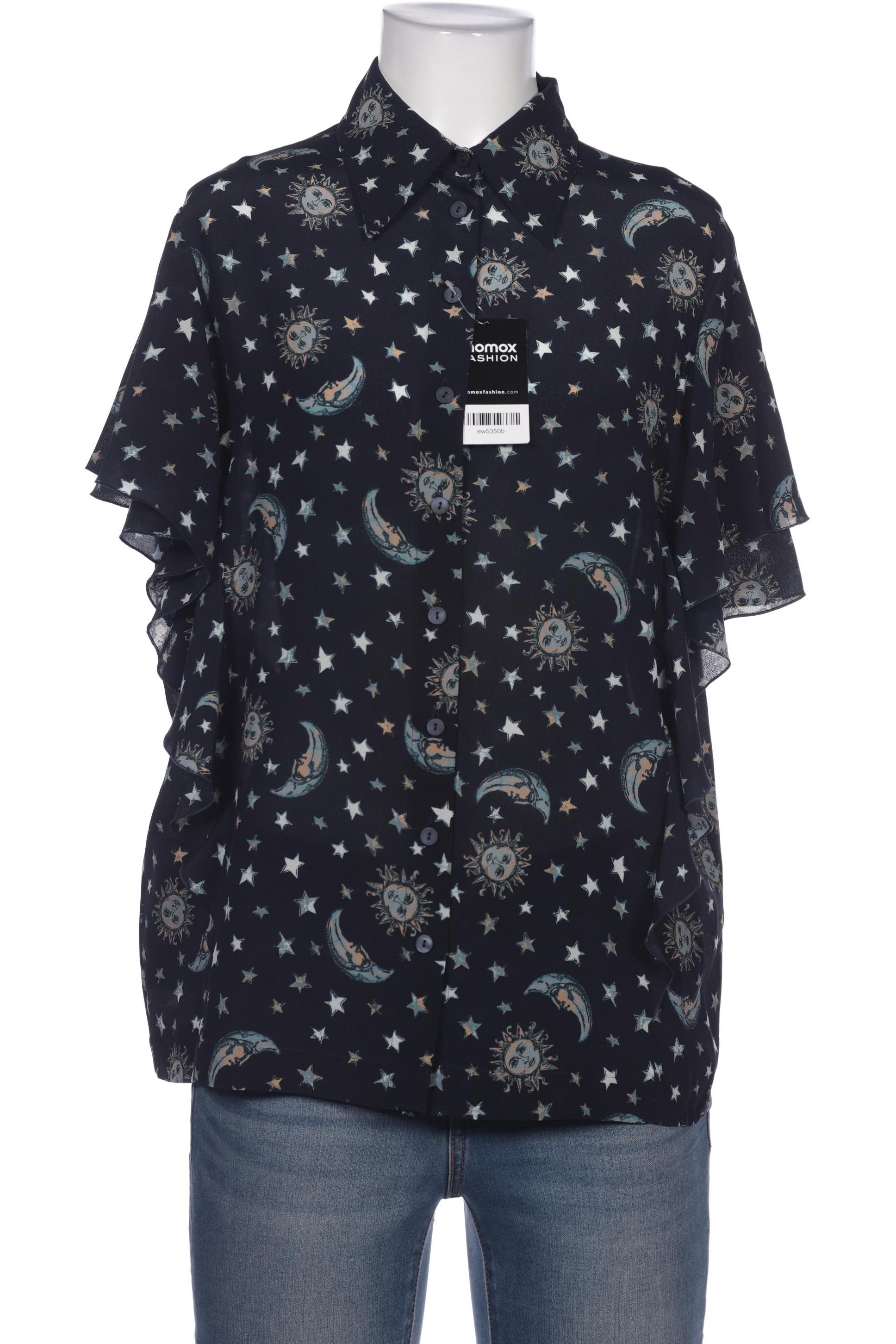 

Alberta Ferretti Damen Bluse, marineblau, Gr. 34