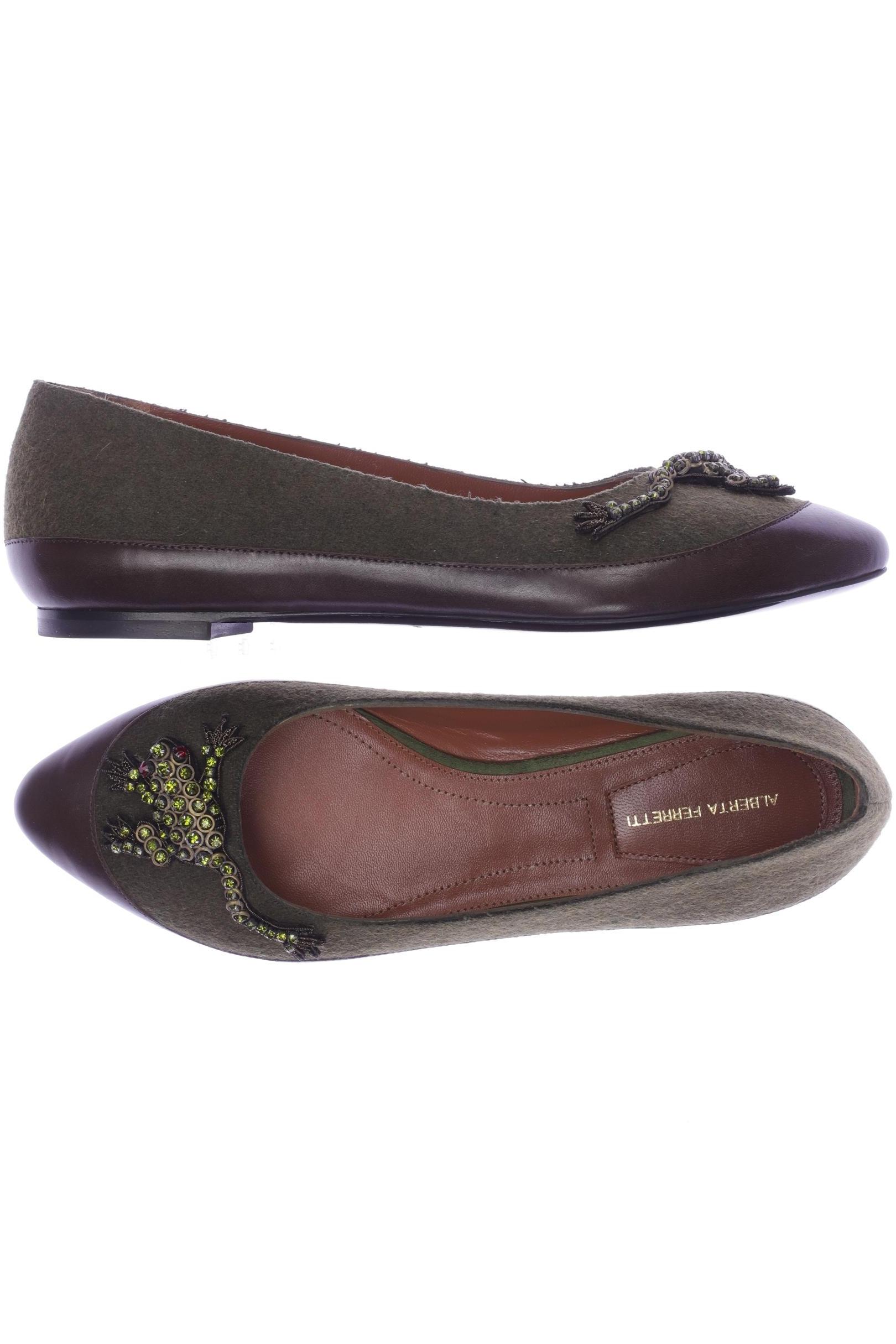 

Alberta Ferretti Damen Ballerinas, grün, Gr. 37