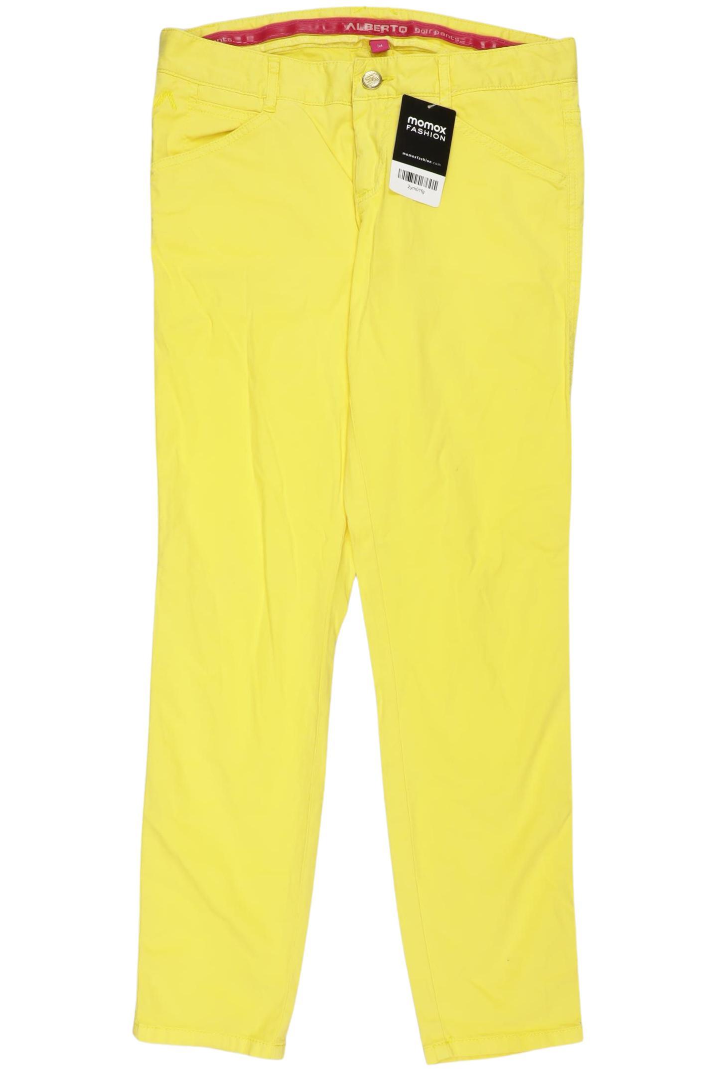 

Alberto Damen Stoffhose, gelb, Gr. 34