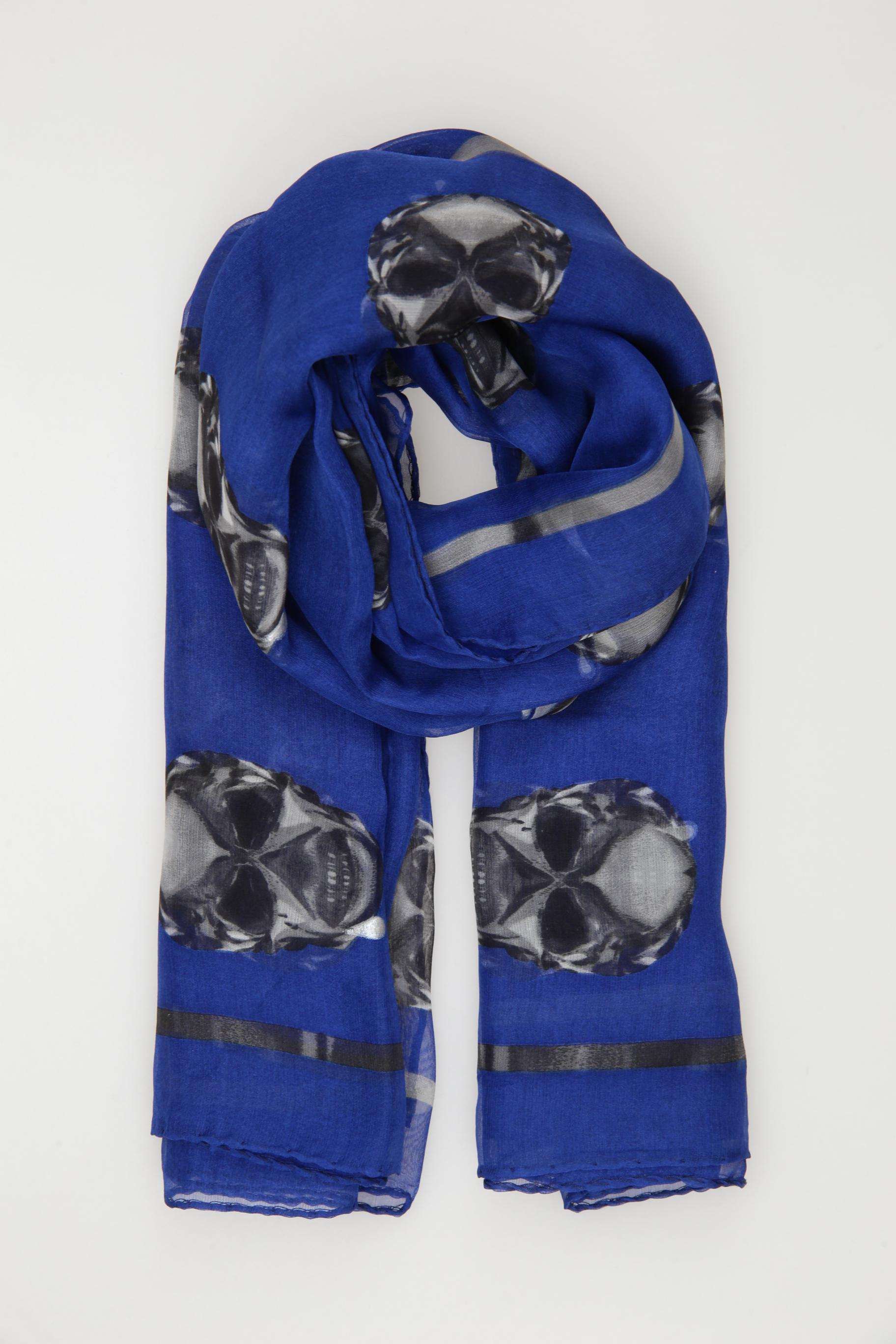 

Alexander McQueen Damen Schal, blau, Gr.