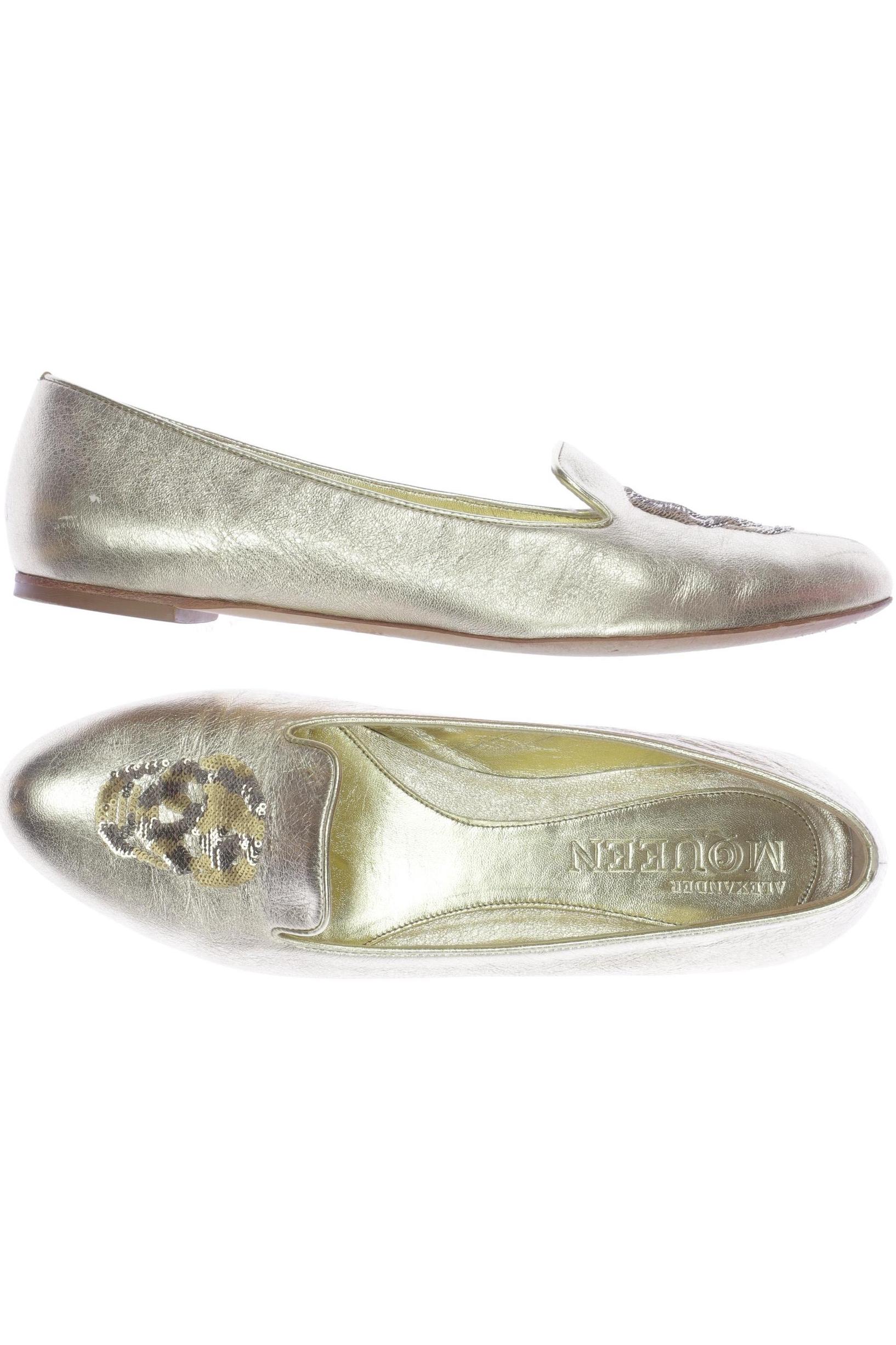 

Alexander McQueen Damen Ballerinas, gold, Gr. 39