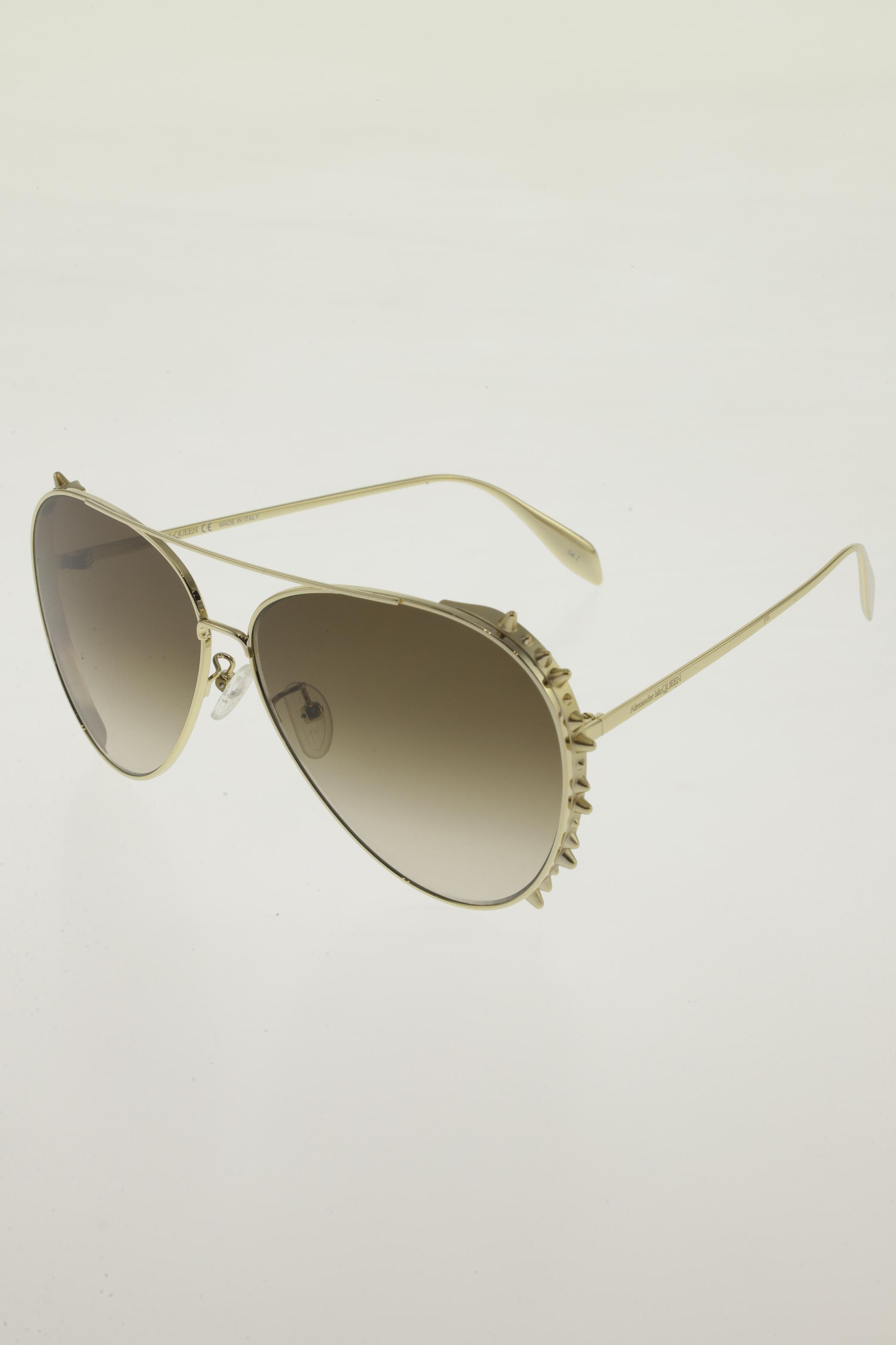 

Alexander McQueen Damen Sonnenbrille, gold, Gr.