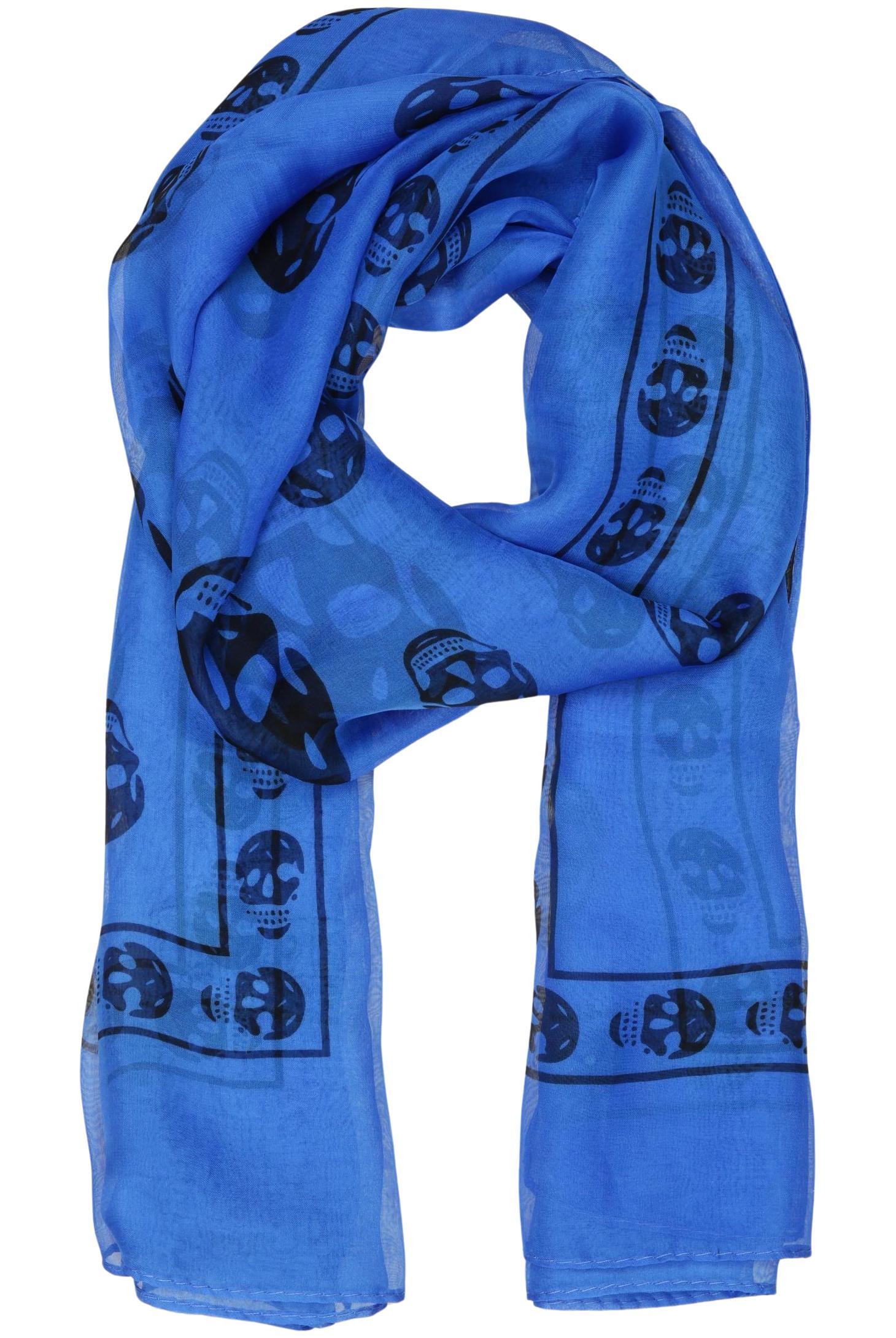 

Alexander McQueen Damen Schal, blau, Gr.