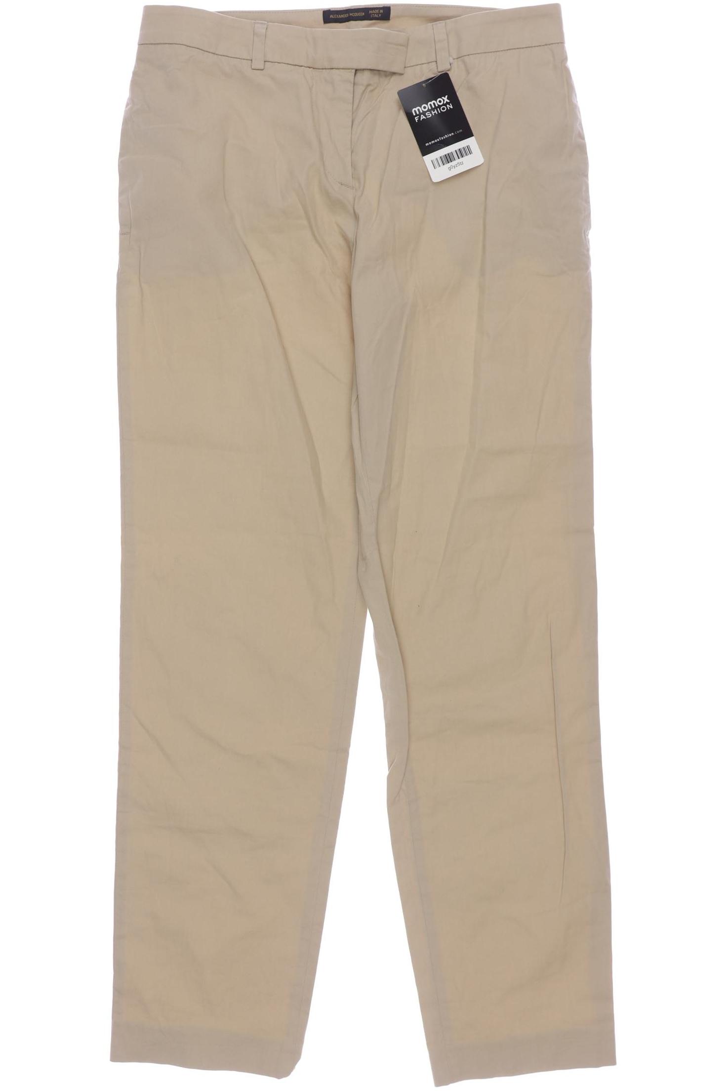 

Alexander McQueen Damen Stoffhose, beige, Gr. 40