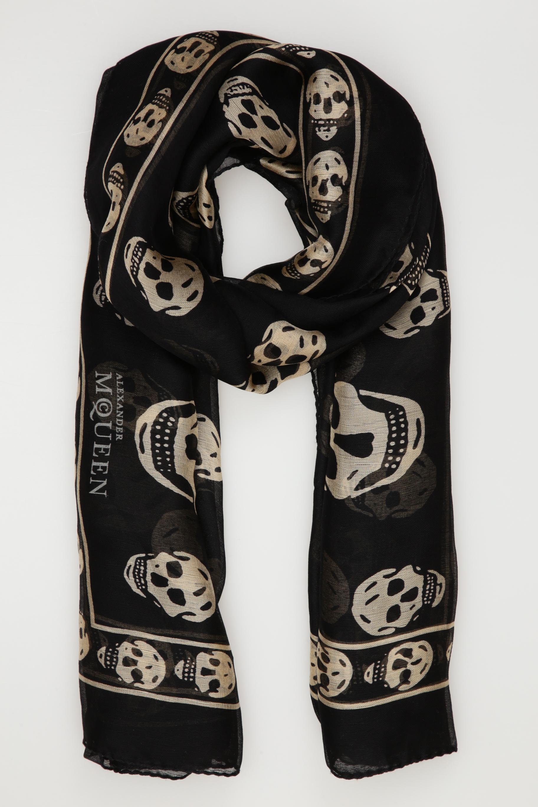 

Alexander McQueen Damen Schal, schwarz, Gr.