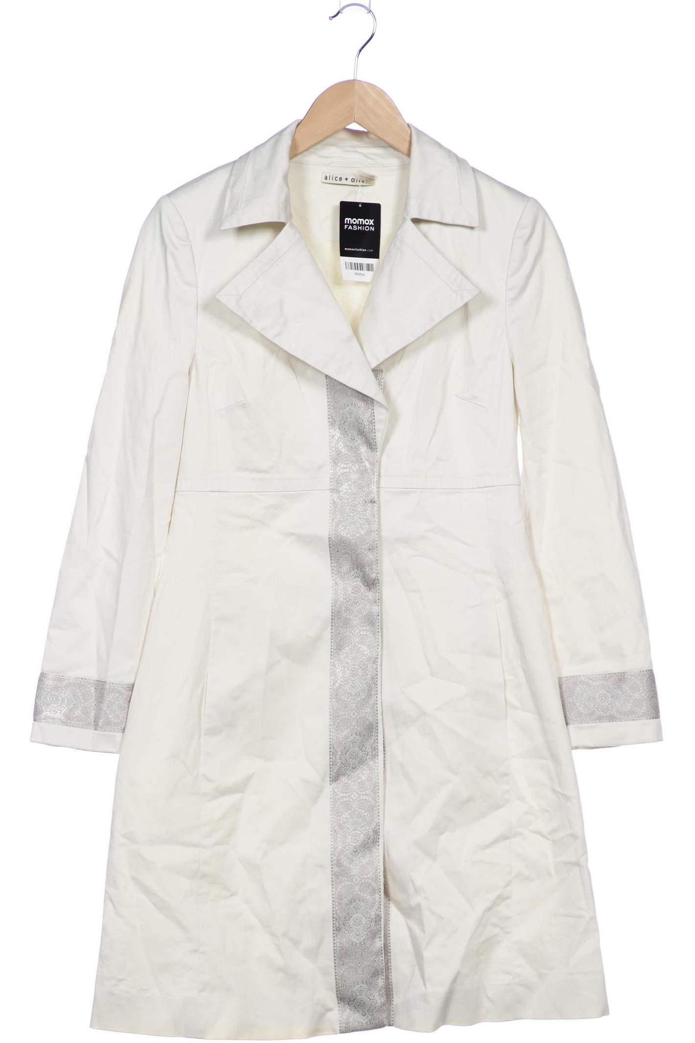 

alice + olivia Damen Mantel, cremeweiß, Gr. 36