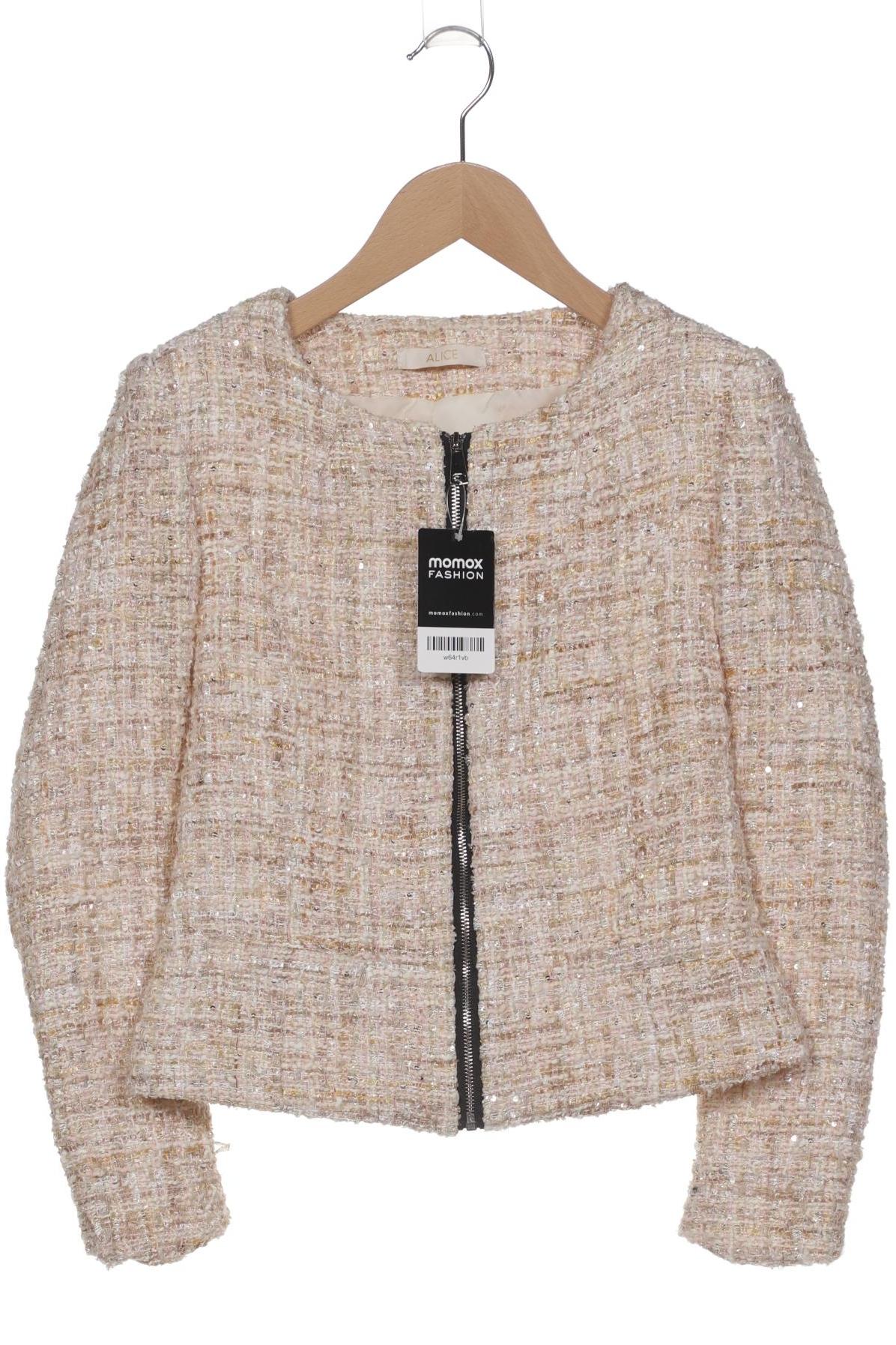 

alice + olivia Damen Jacke, beige, Gr. 42