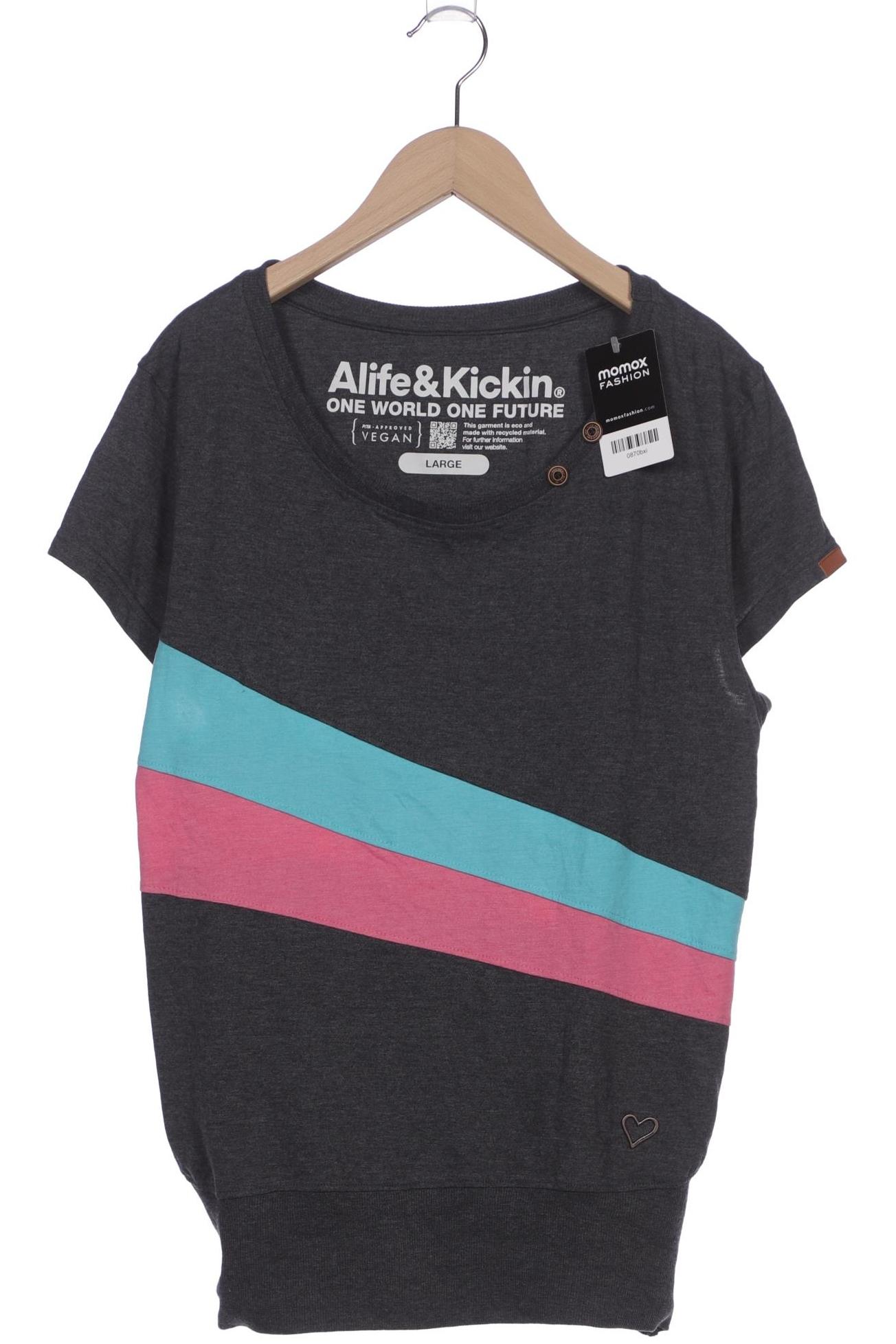 

Alife & Kickin Damen T-Shirt, grau, Gr. 42