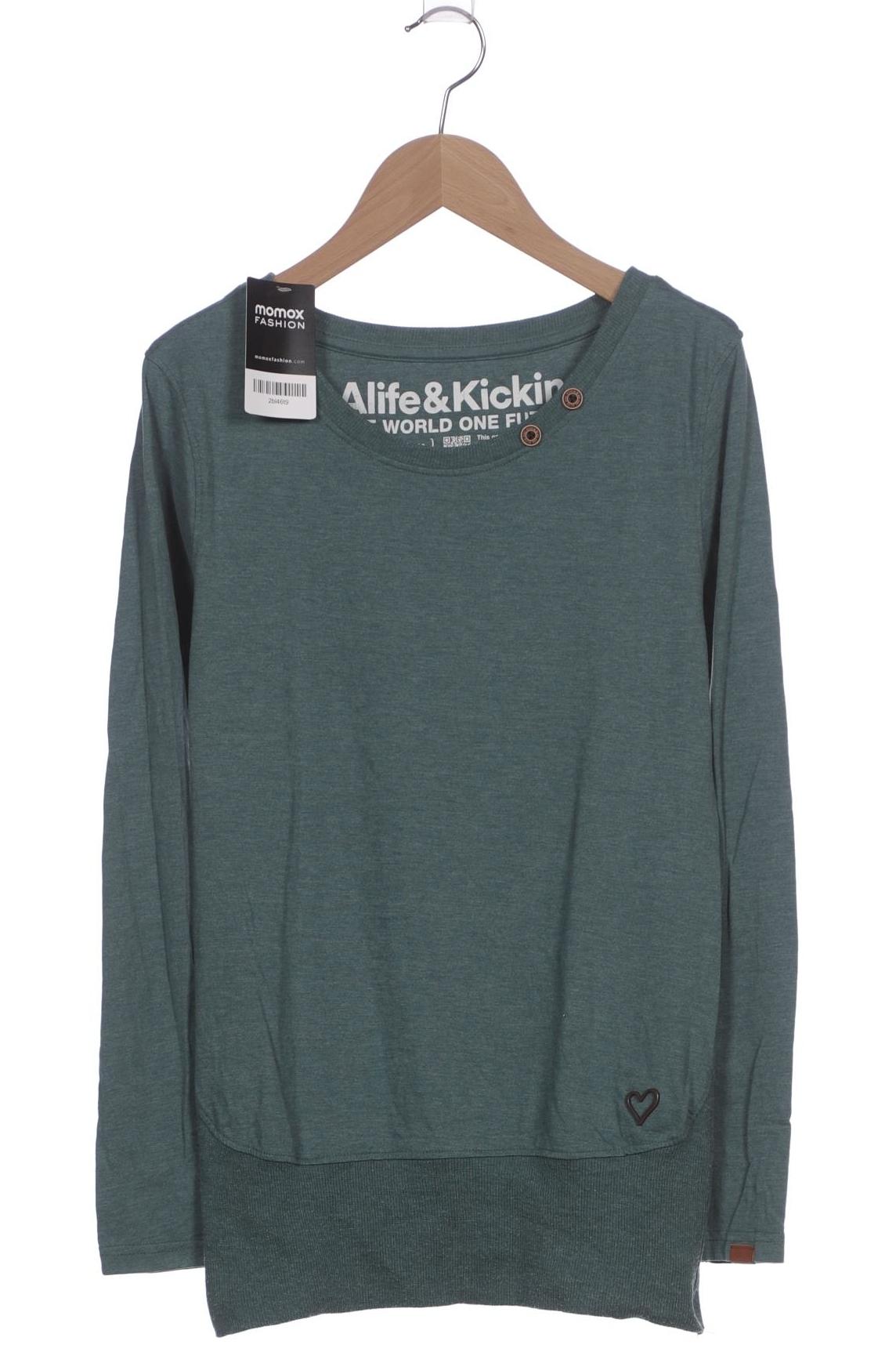 

Alife & Kickin Damen Langarmshirt, türkis, Gr. 36