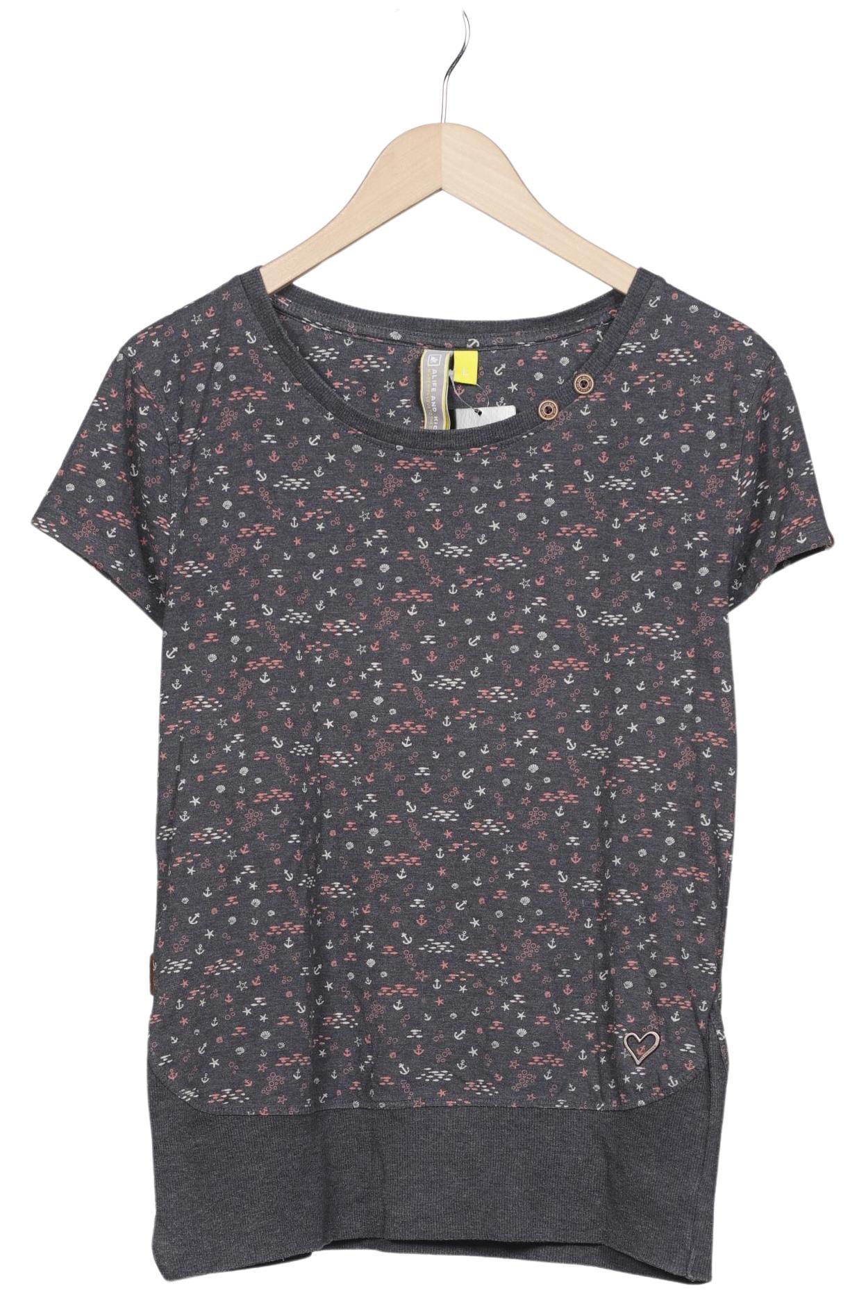 

Alife & Kickin Damen T-Shirt, grau, Gr. 42