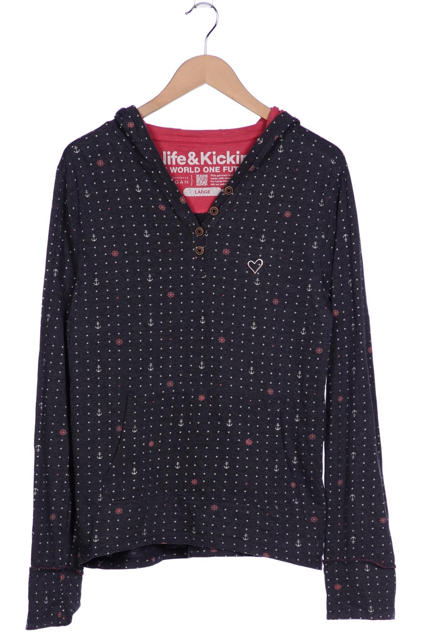 

Alife & Kickin Damen Kapuzenpullover, grau, Gr. 42