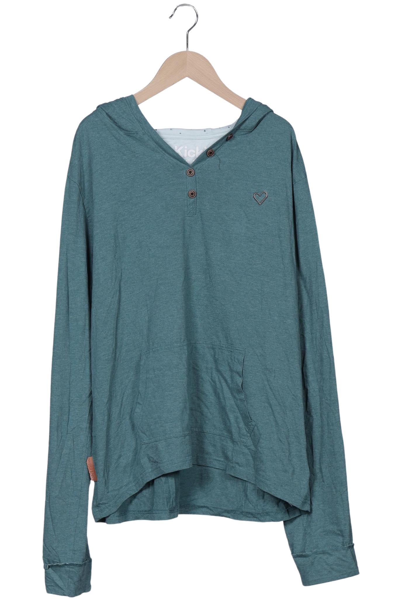 

Alife & Kickin Damen Kapuzenpullover, türkis, Gr. 46