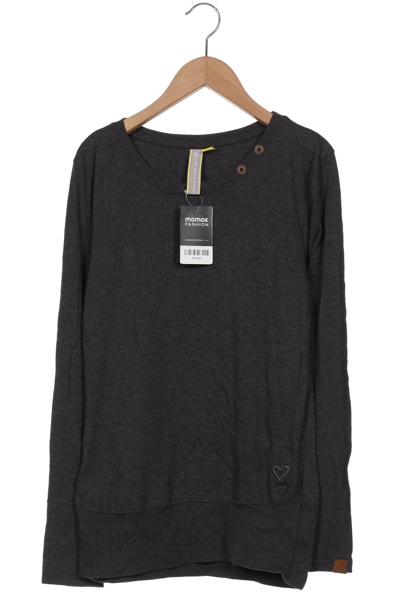 

Alife & Kickin Damen Langarmshirt, grau, Gr. 38
