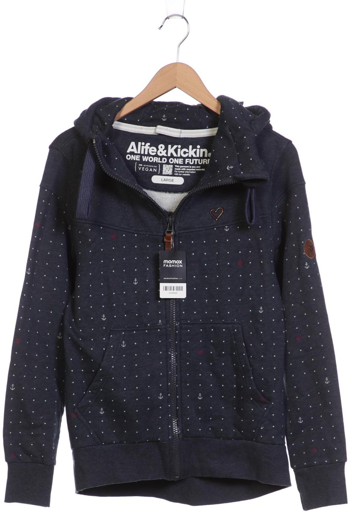

Alife & Kickin Damen Kapuzenpullover, blau, Gr. 42
