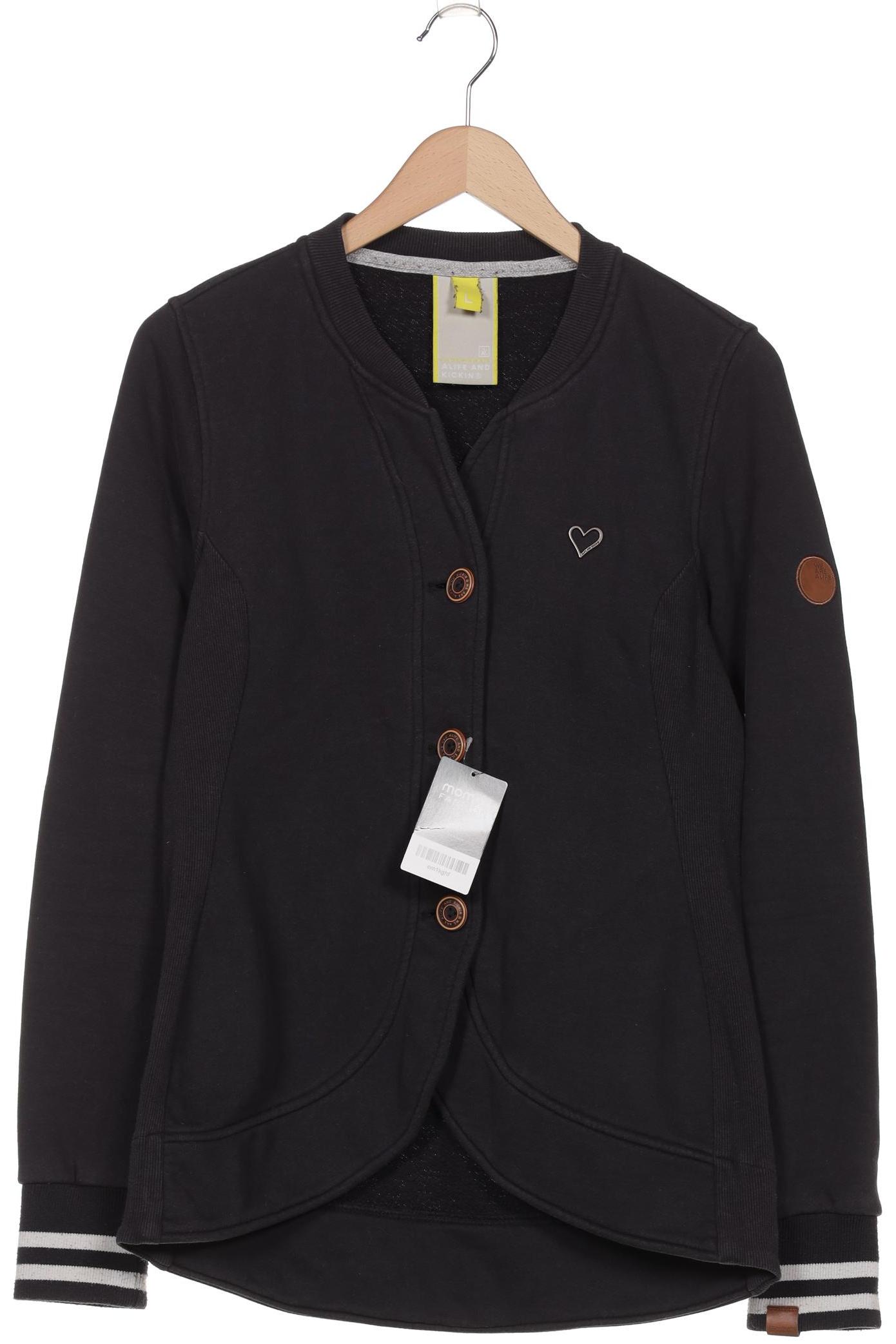 

Alife & Kickin Damen Strickjacke, schwarz, Gr. 42