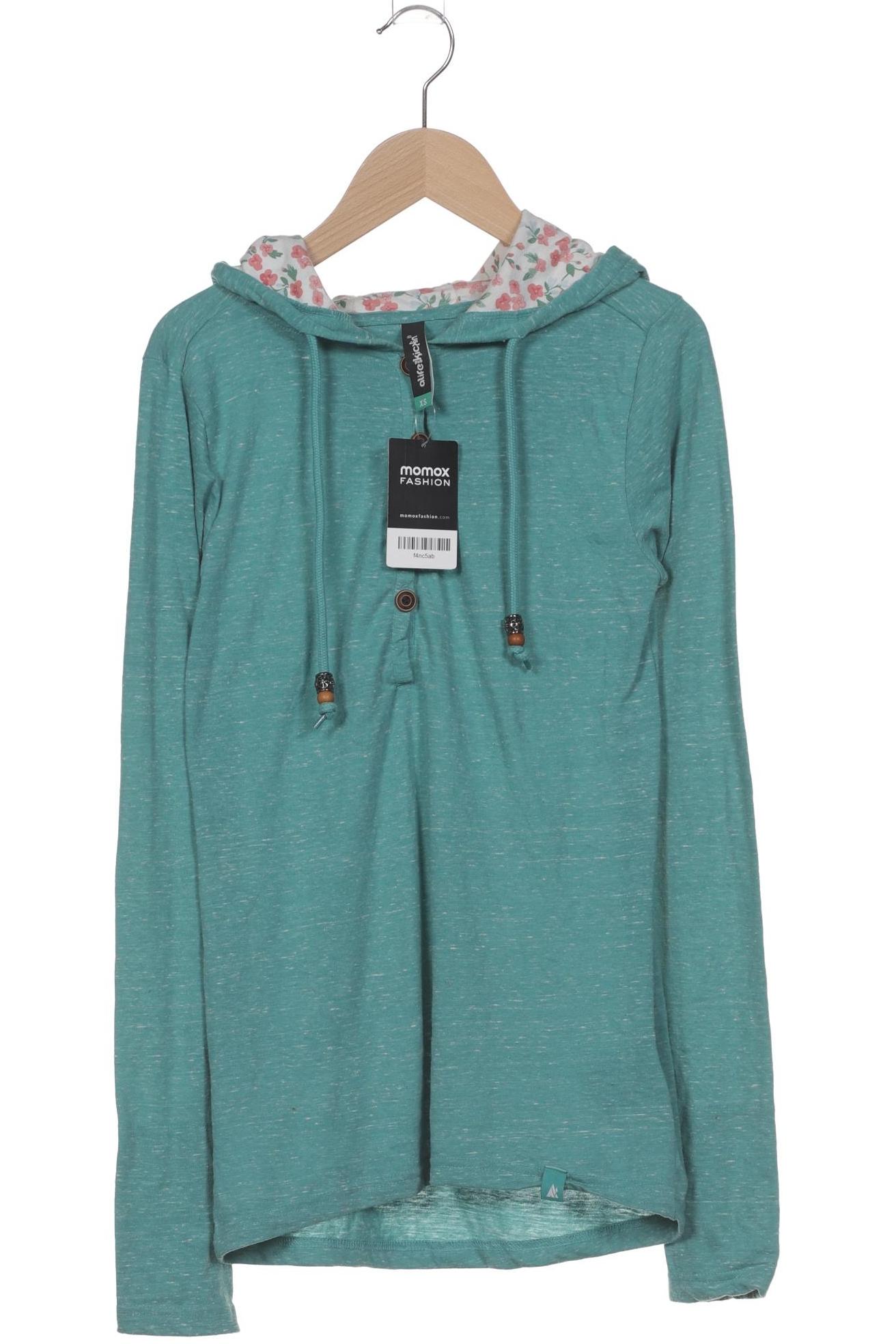 

Alife & Kickin Damen Kapuzenpullover, türkis, Gr. 34