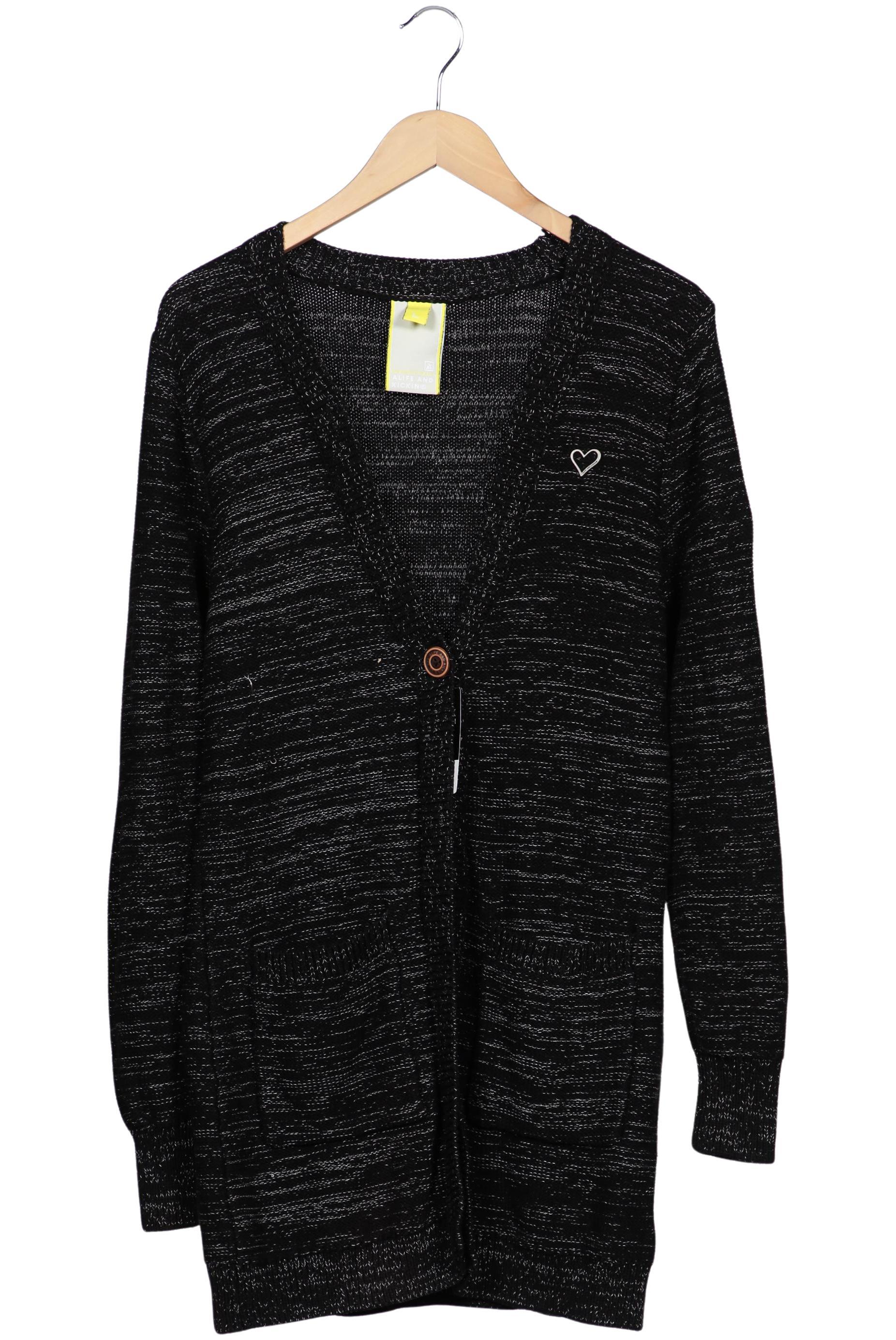 

Alife & Kickin Damen Strickjacke, schwarz, Gr. 42