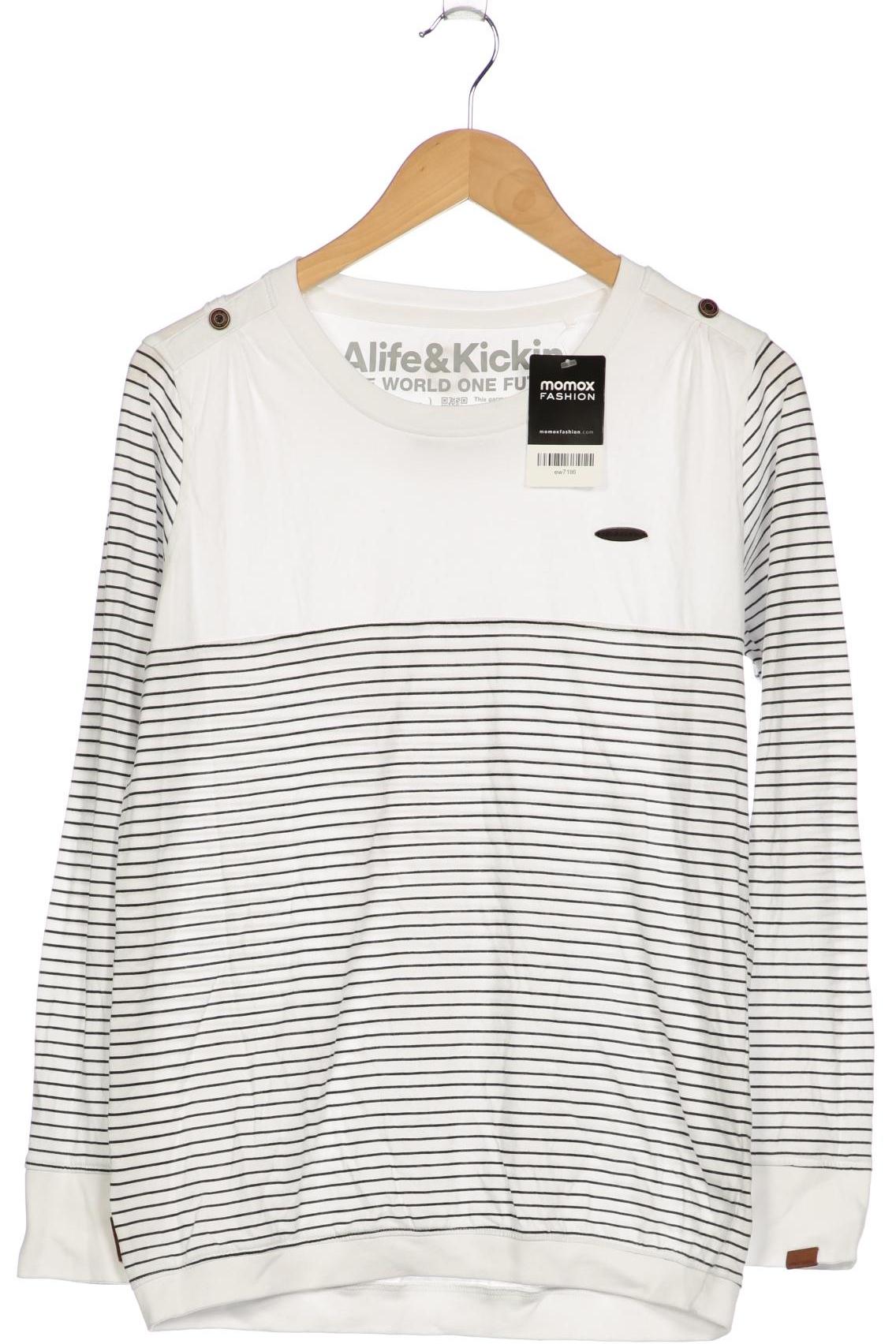 

Alife & Kickin Damen Langarmshirt, weiß, Gr. 42
