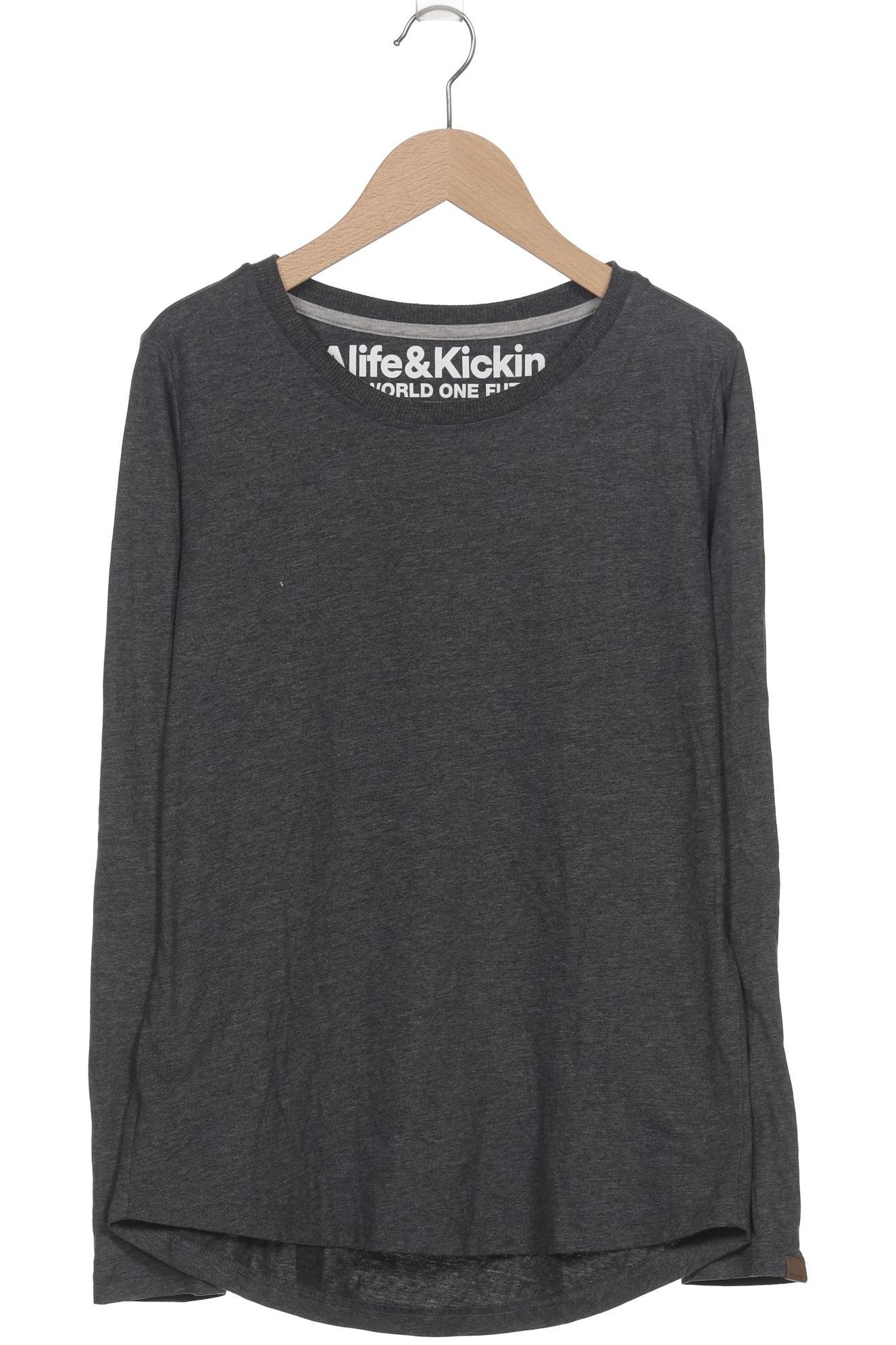 

Alife & Kickin Damen Langarmshirt, grau, Gr. 36
