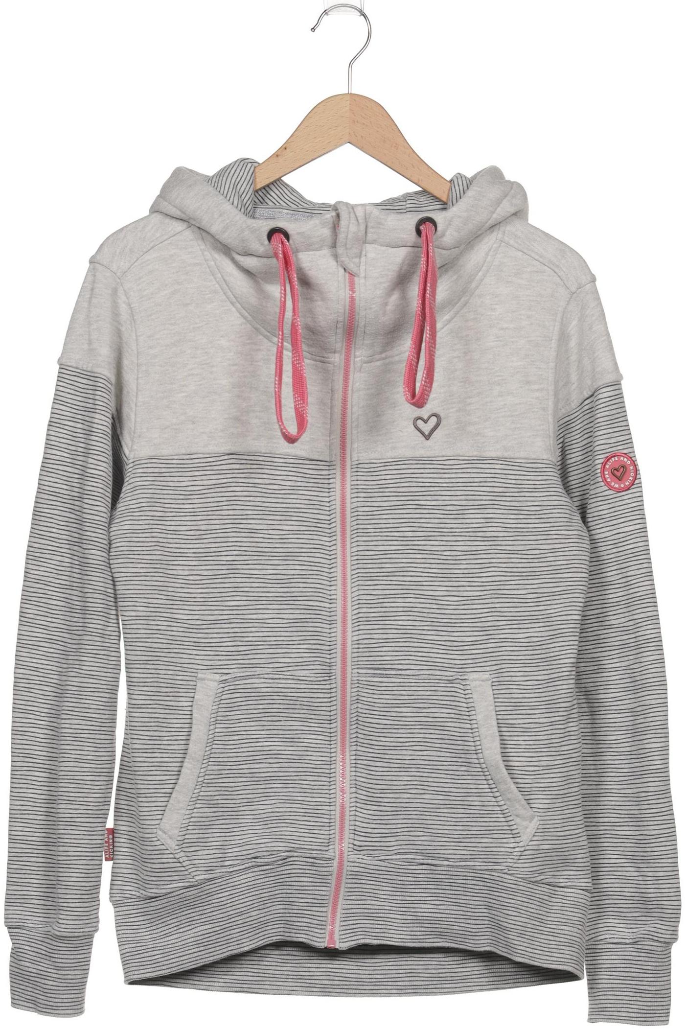 

Alife & Kickin Damen Kapuzenpullover, grau, Gr. 42