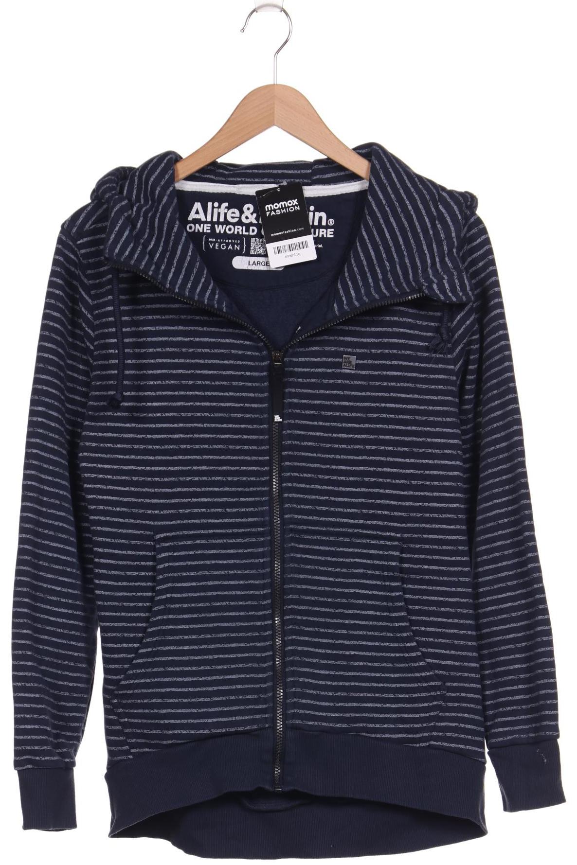 

Alife & Kickin Damen Kapuzenpullover, marineblau