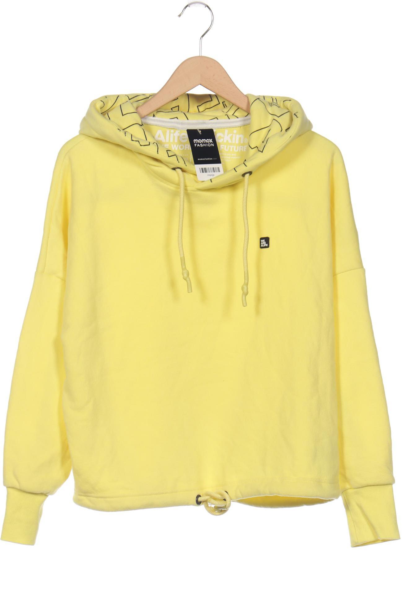 

Alife & Kickin Damen Kapuzenpullover, gelb, Gr. 38
