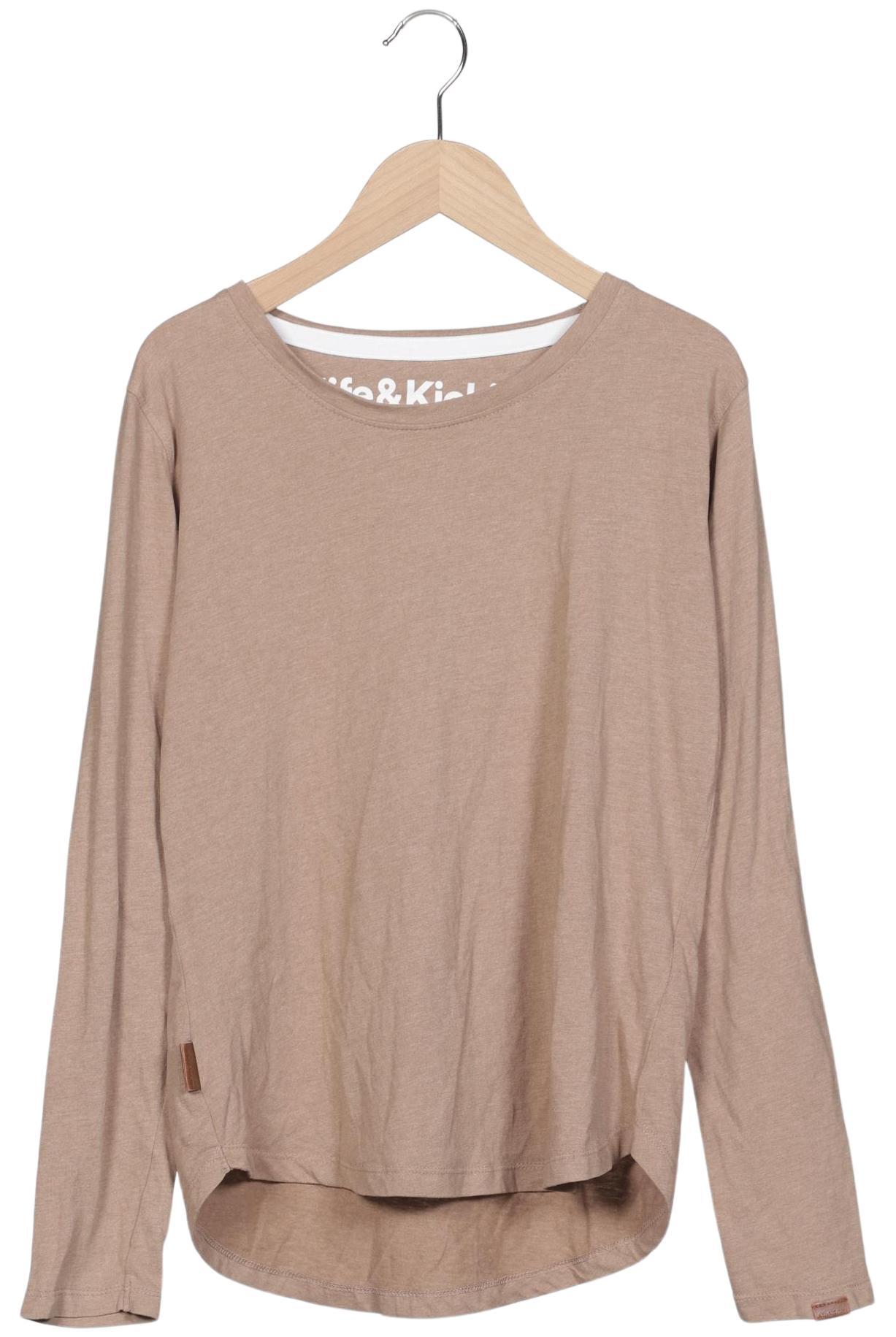 

Alife & Kickin Damen Langarmshirt, beige, Gr. 36