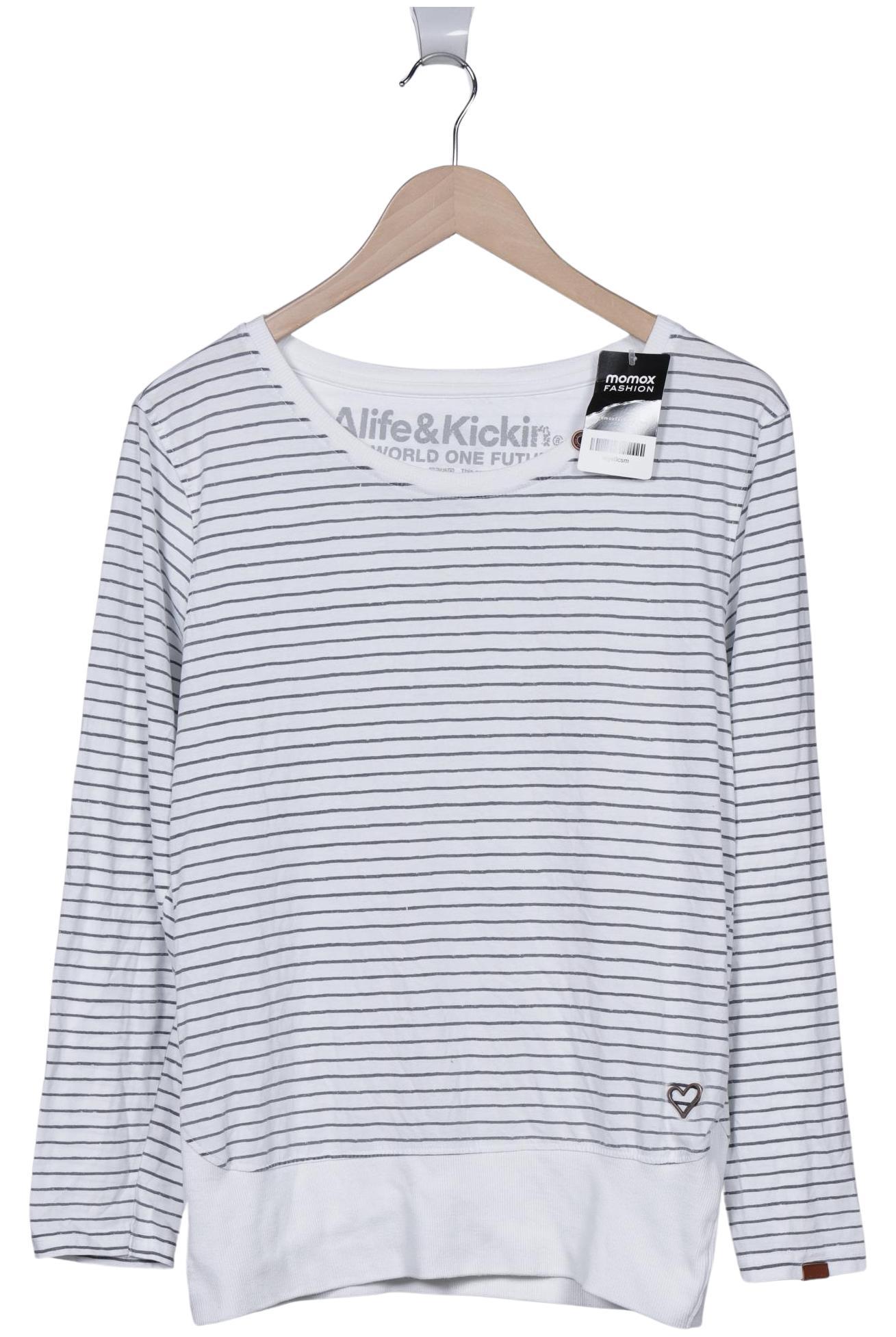 

Alife & Kickin Damen Langarmshirt, weiß, Gr. 42