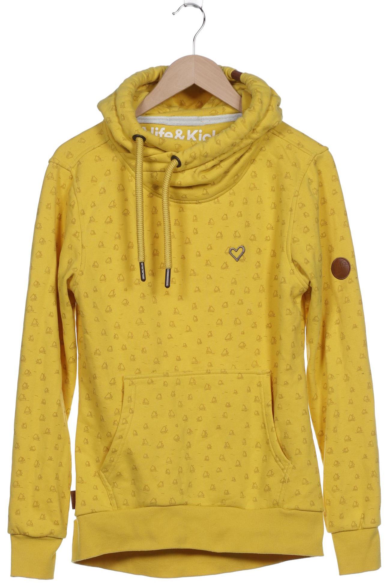 

Alife & Kickin Damen Kapuzenpullover, gelb