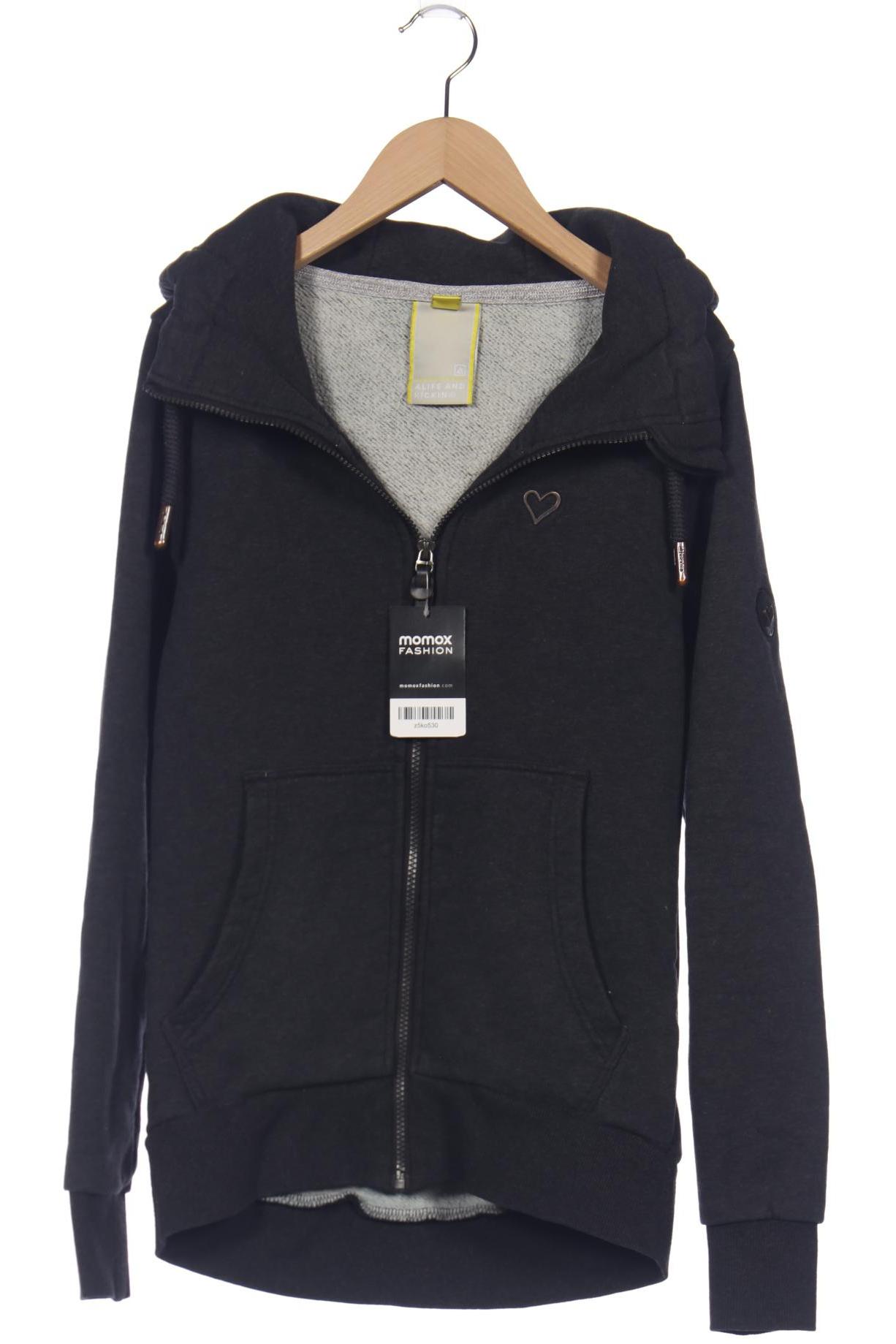 

Alife & Kickin Damen Kapuzenpullover, grau, Gr. 36