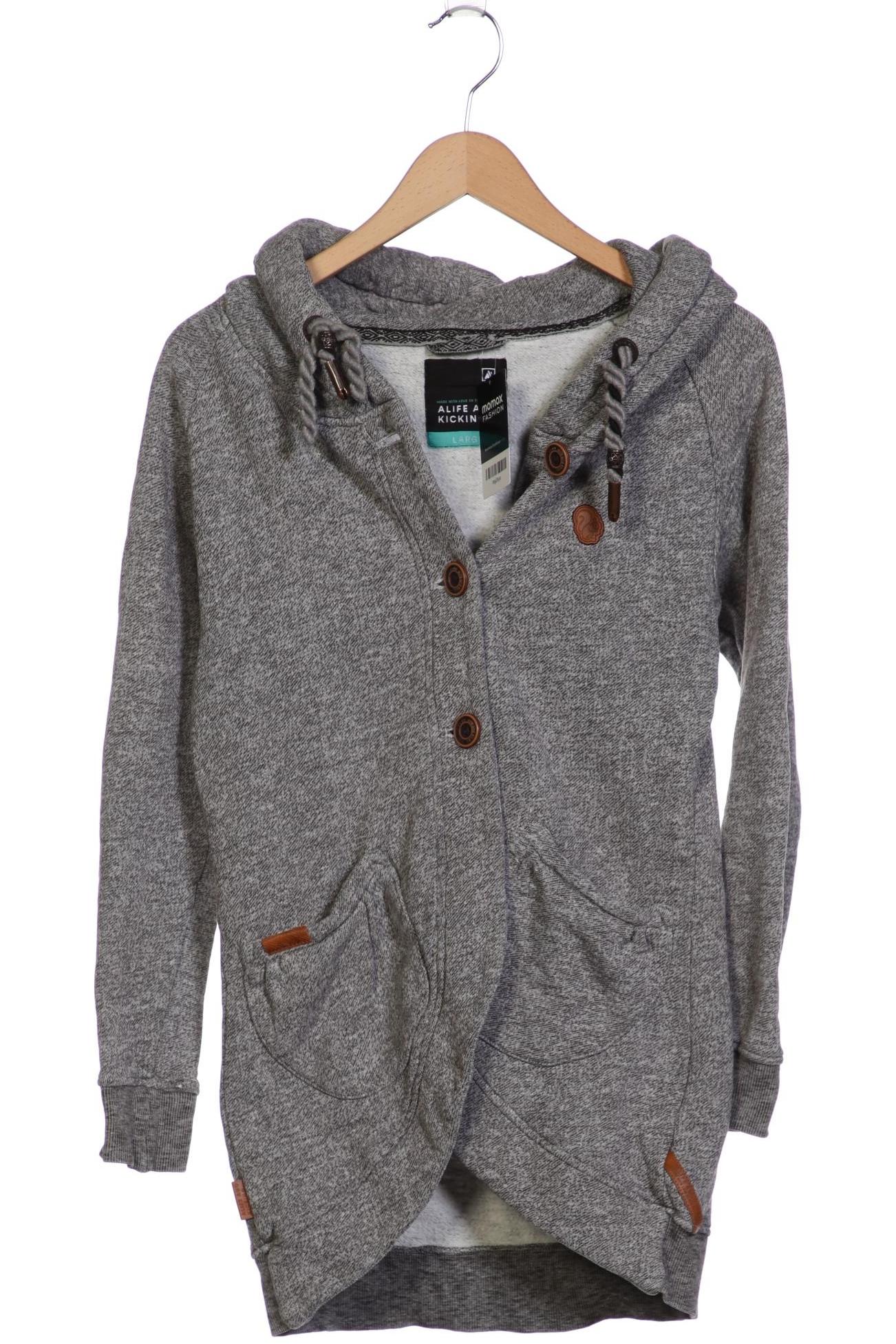 

Alife & Kickin Damen Kapuzenpullover, grau, Gr. 42