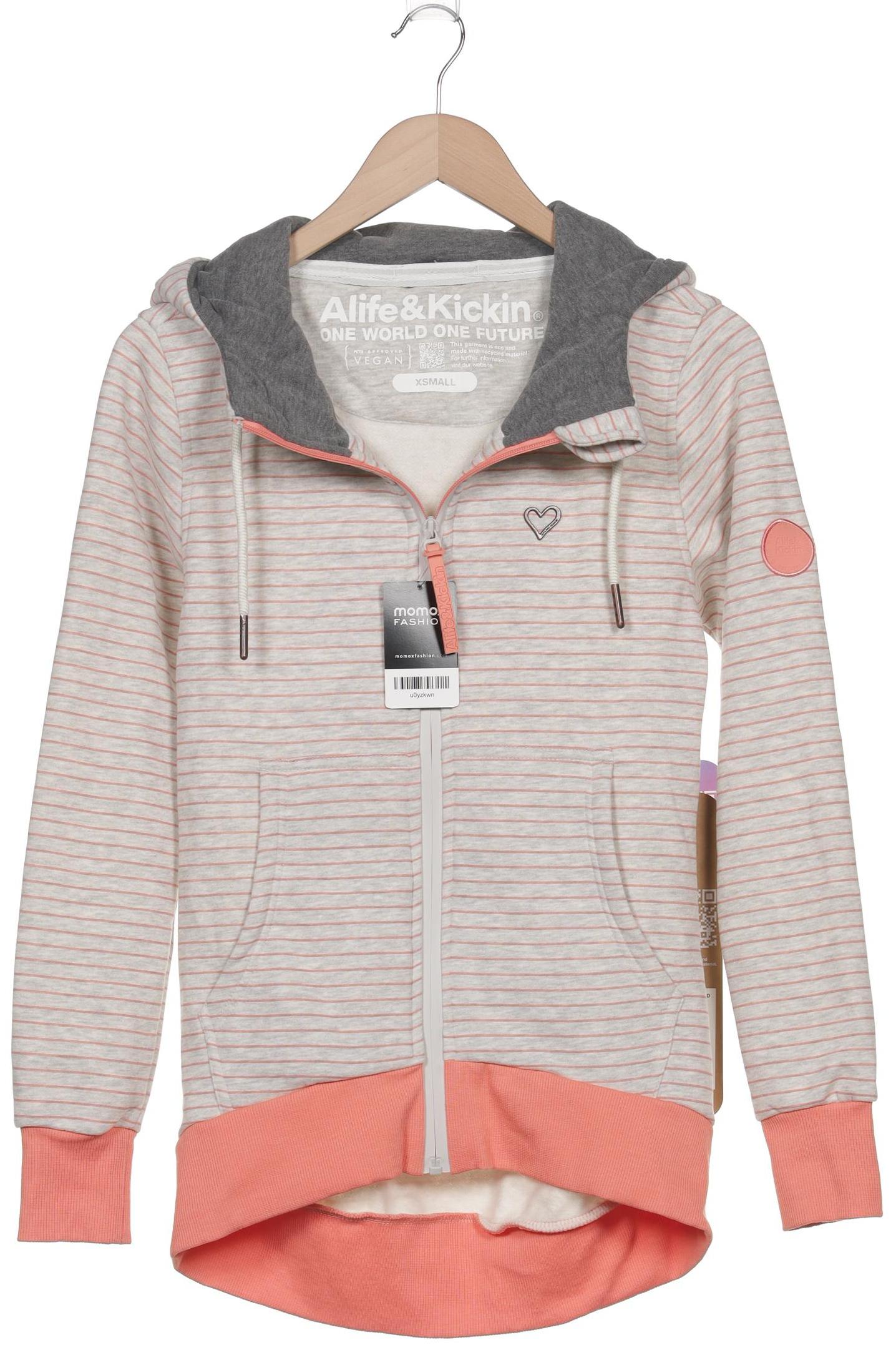 

Alife & Kickin Damen Kapuzenpullover, grau, Gr. 34