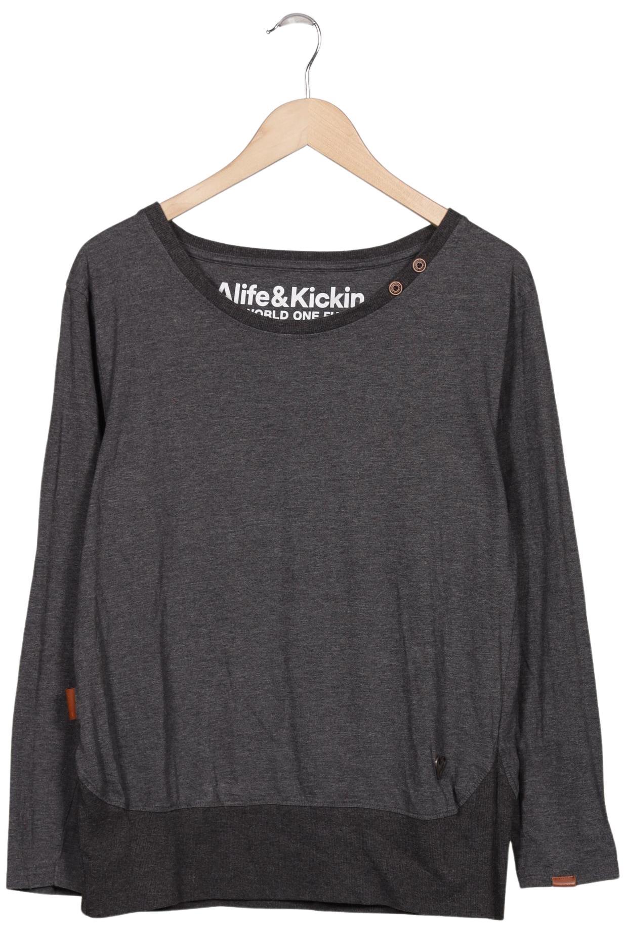 

Alife & Kickin Damen Langarmshirt, grau, Gr. 44