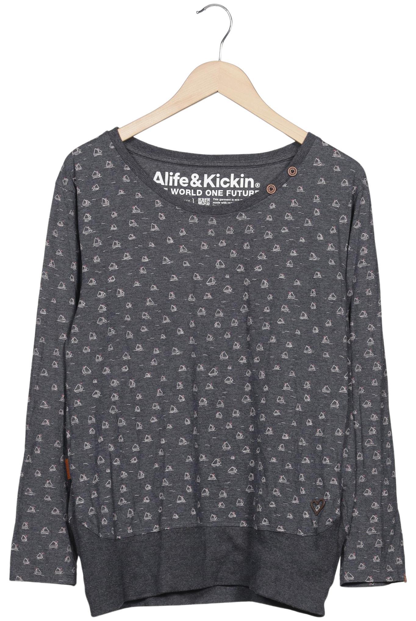 

Alife & Kickin Damen Langarmshirt, grau, Gr. 44