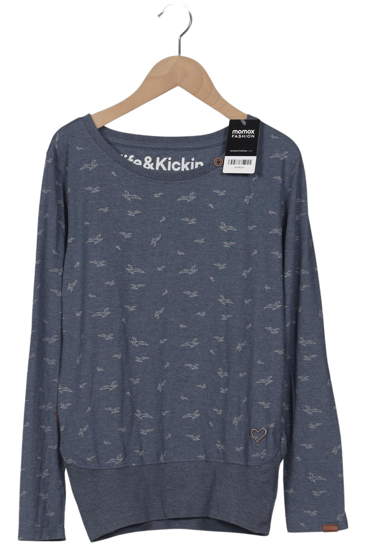 

Alife & Kickin Damen Langarmshirt, blau, Gr. 36