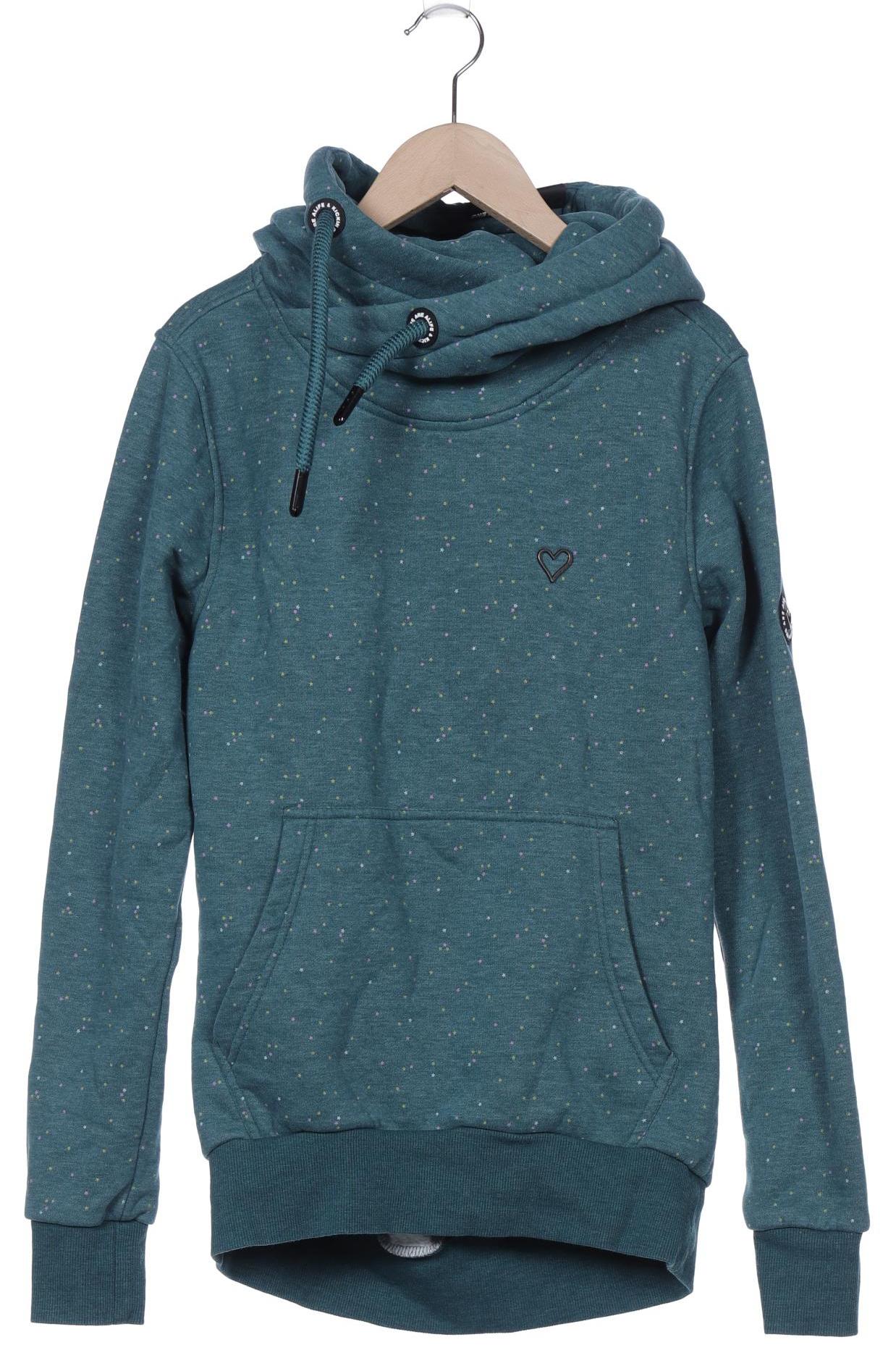 

Alife & Kickin Damen Kapuzenpullover, türkis, Gr. 36