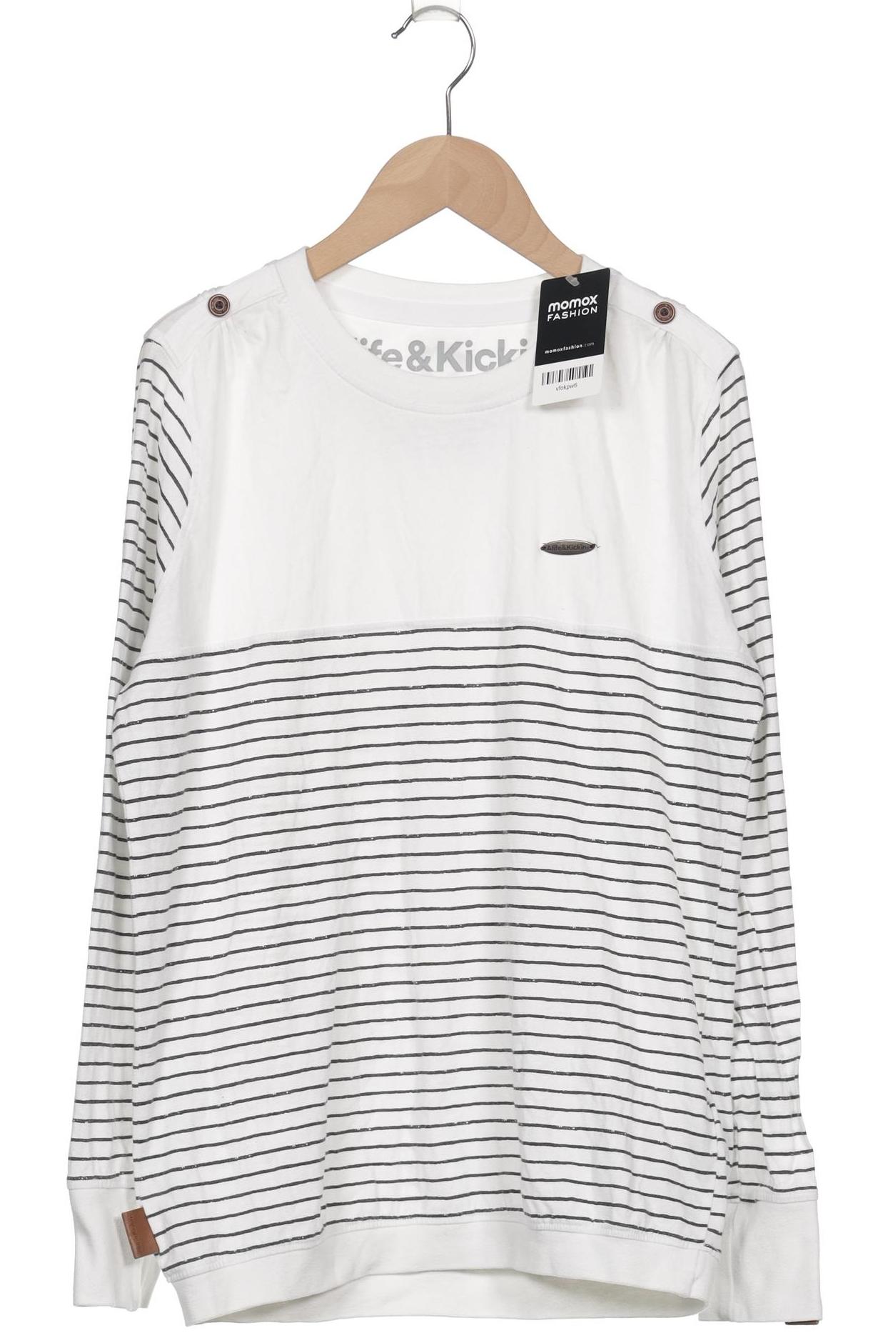 

Alife & Kickin Damen Langarmshirt, weiß, Gr. 42