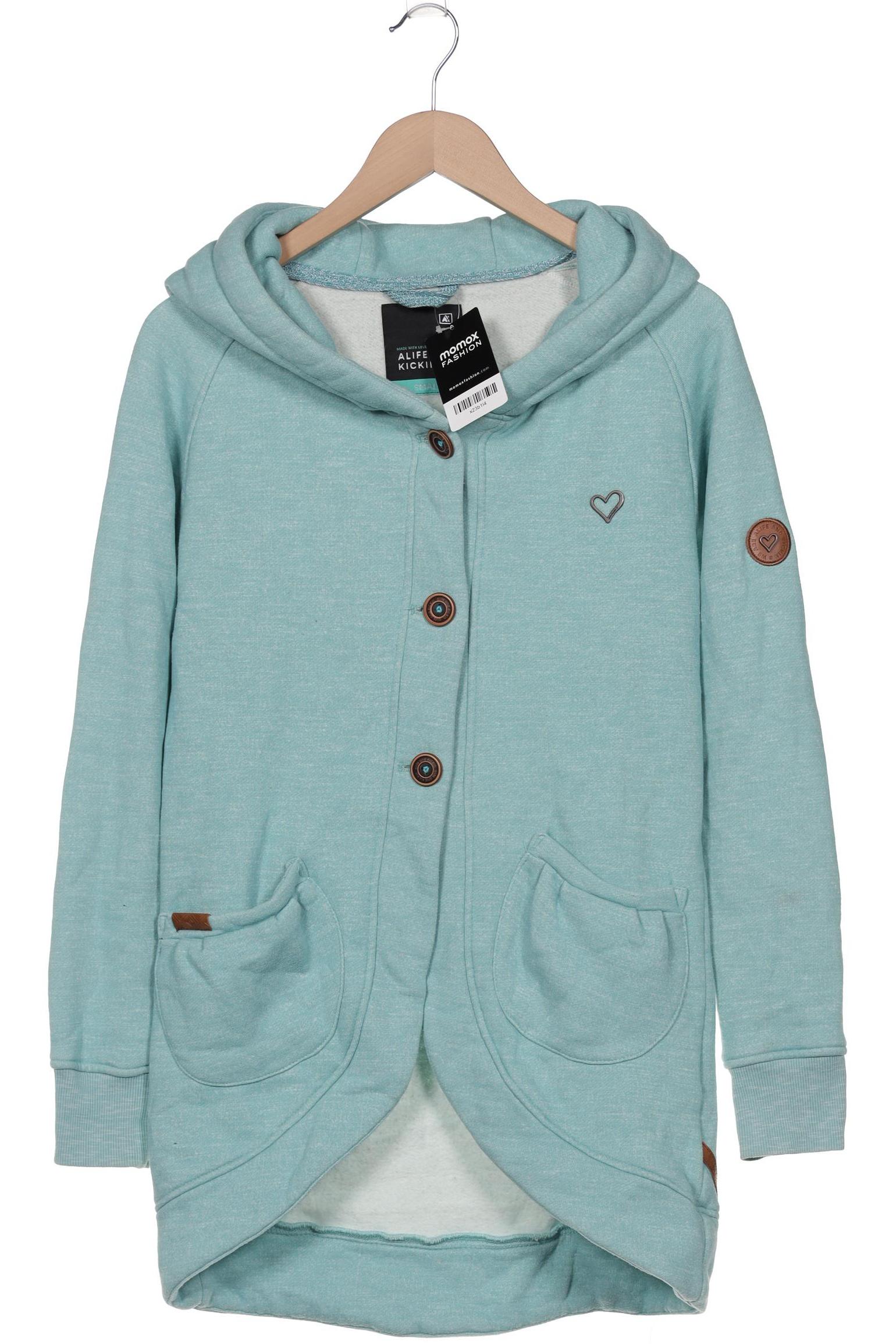 

Alife & Kickin Damen Kapuzenpullover, türkis, Gr. 36