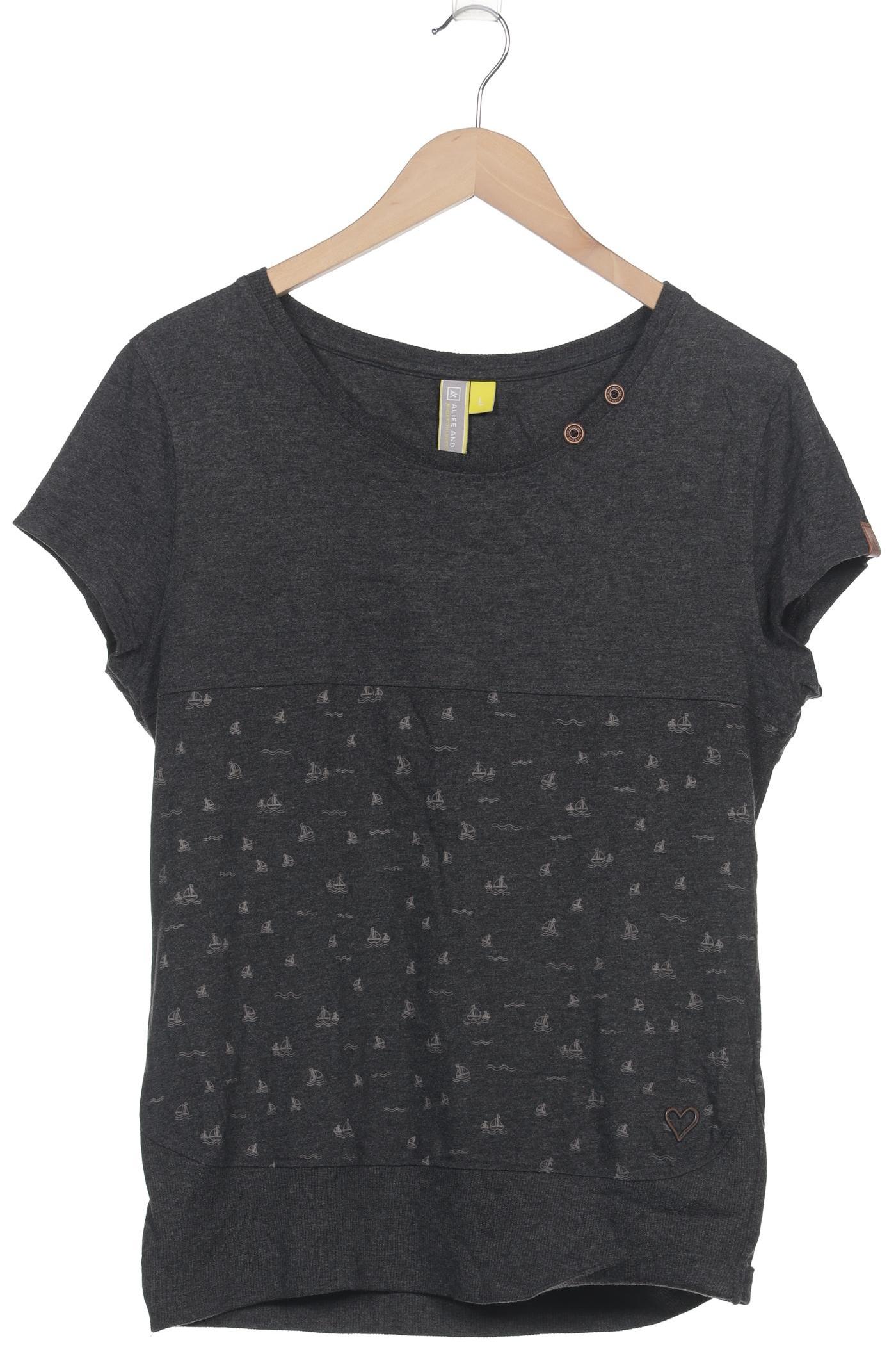 

Alife & Kickin Damen T-Shirt, grau, Gr. 42