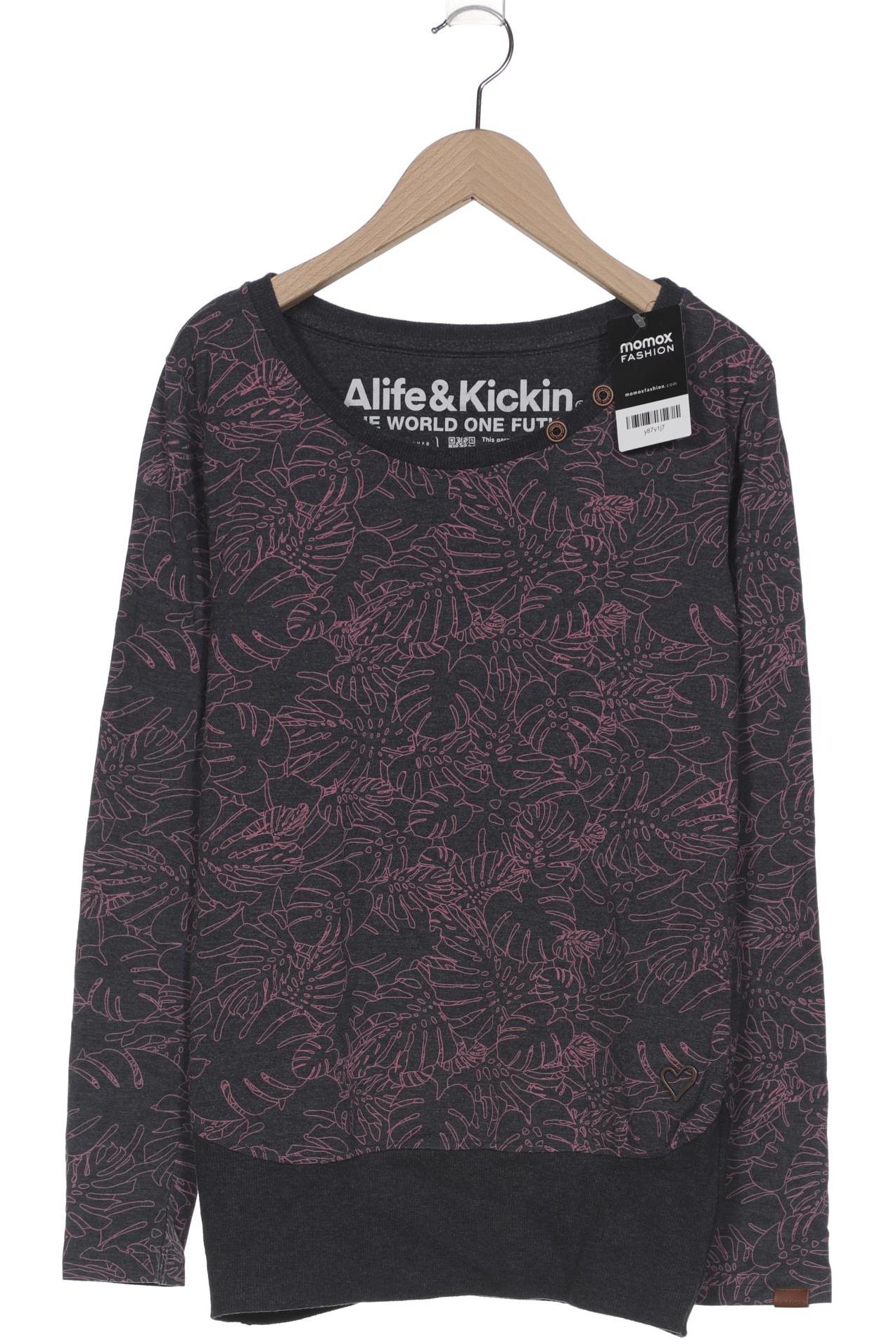 

Alife & Kickin Damen Langarmshirt, grau, Gr. 36