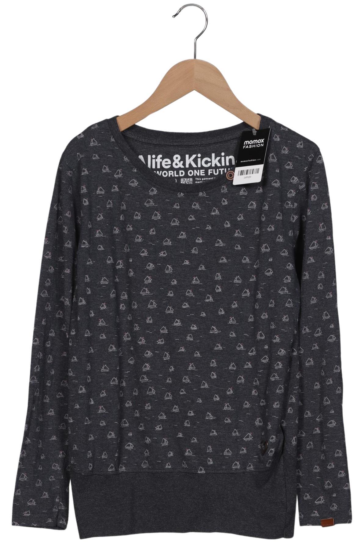

Alife & Kickin Damen Langarmshirt, grau, Gr. 36