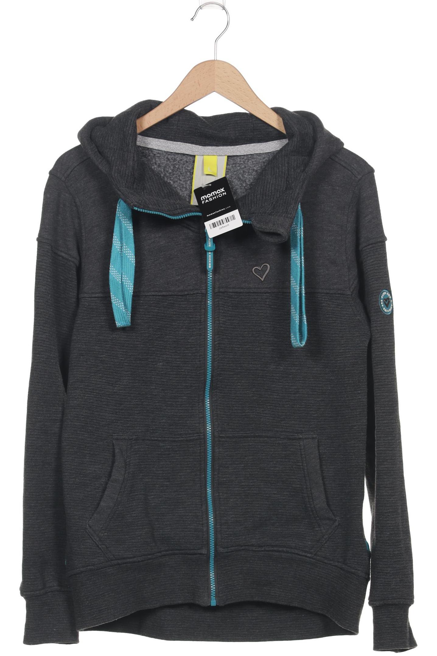 

Alife & Kickin Damen Kapuzenpullover, grau, Gr. 42
