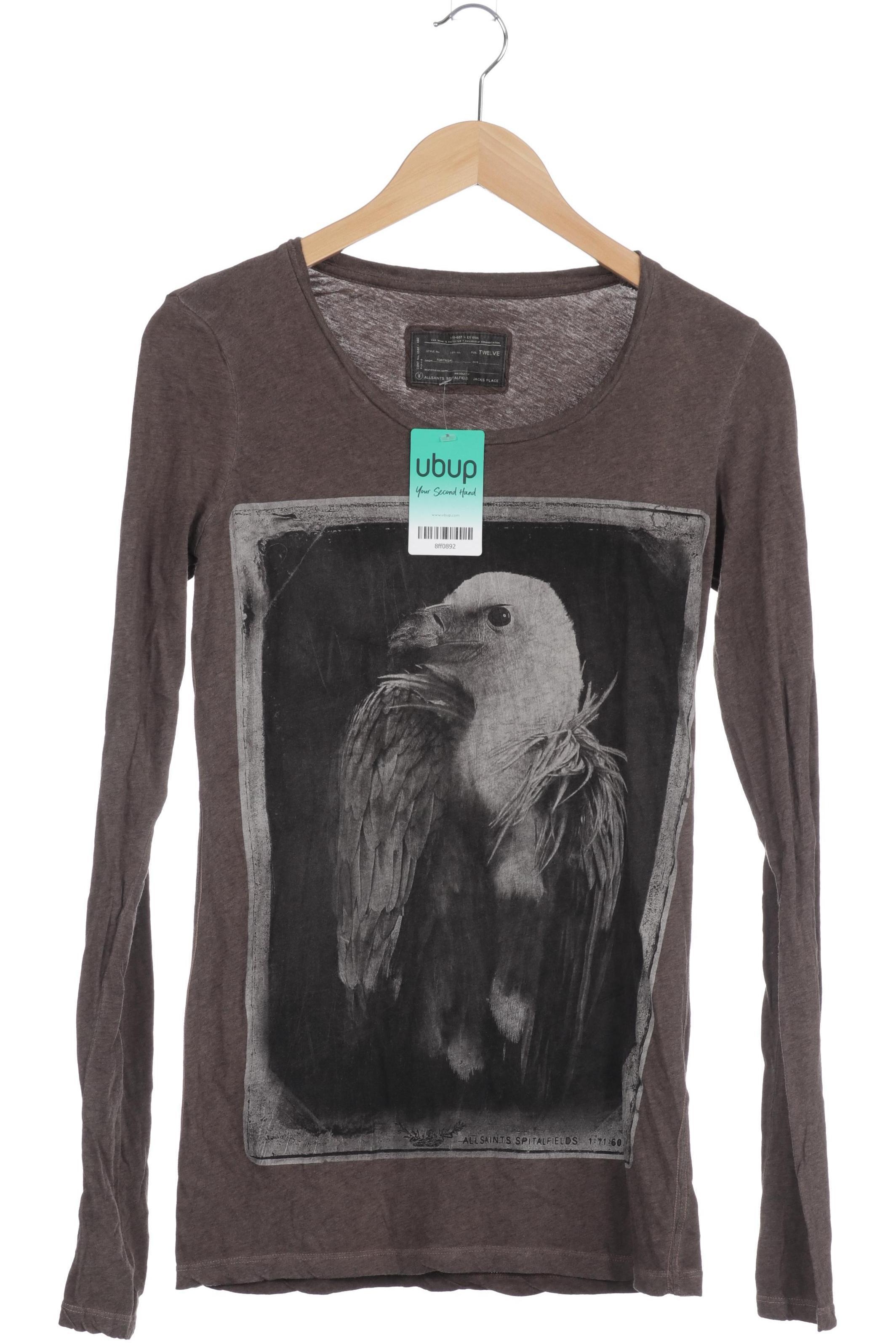 

All Saints Spitalfields Damen Langarmshirt, grau, Gr.