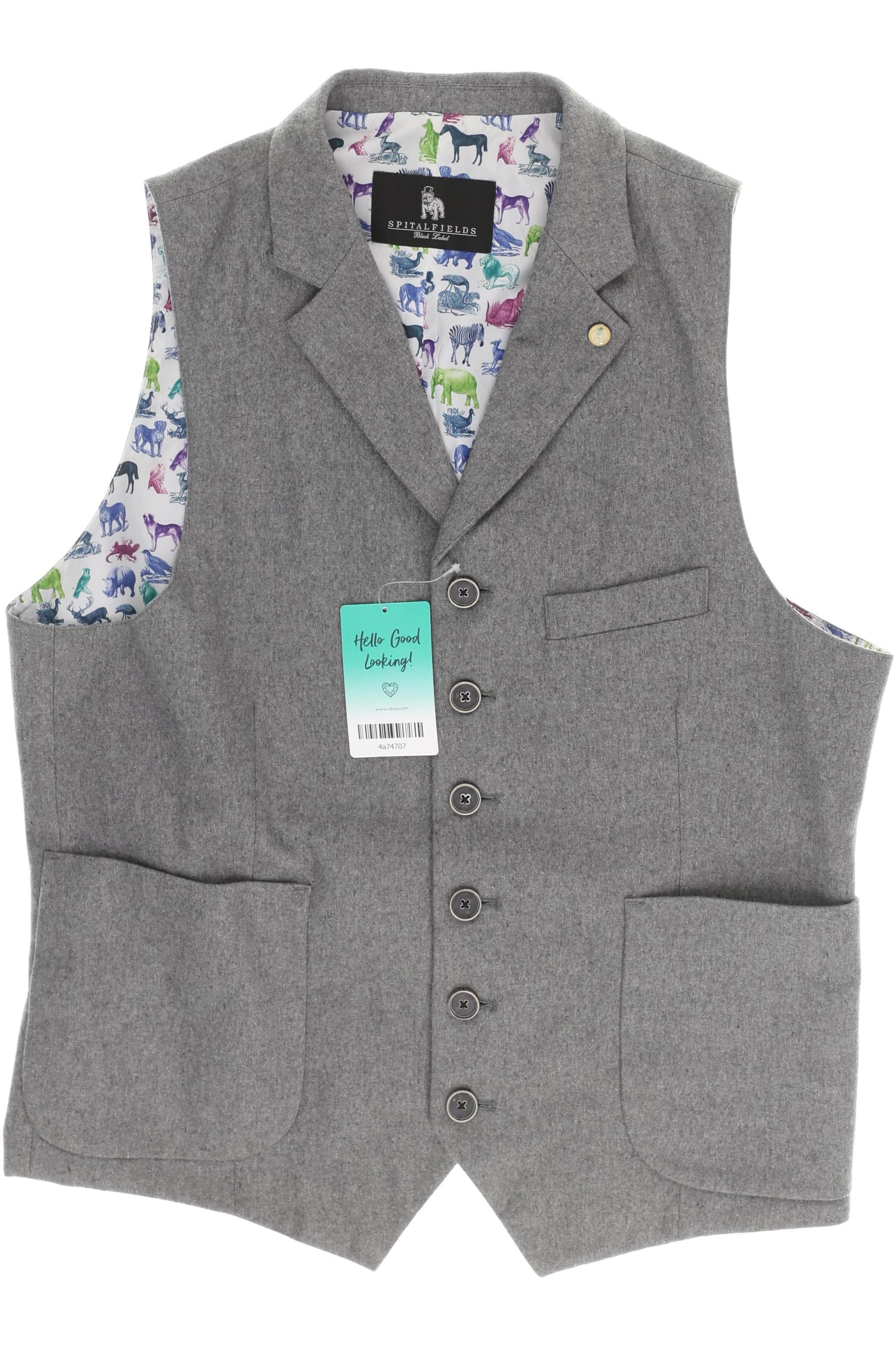 

All Saints Spitalfields Herren Weste, grau, Gr.